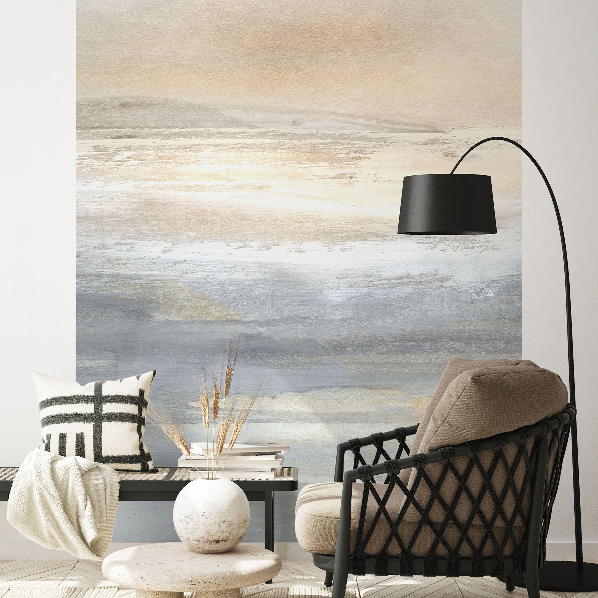 Fotomural dorado y gris - Hobday