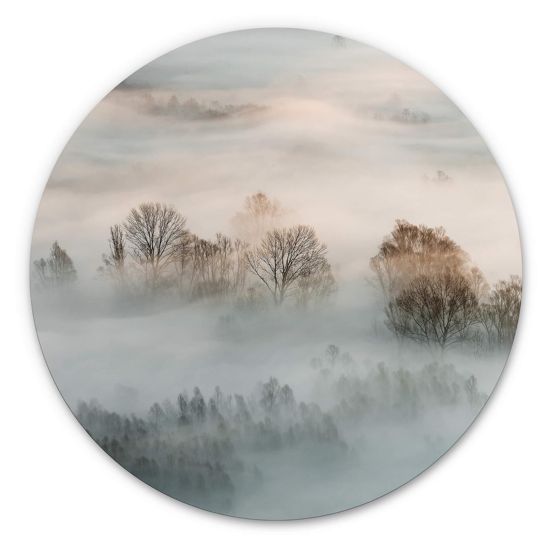 Wandcirkel Galimberti - Winter Fog