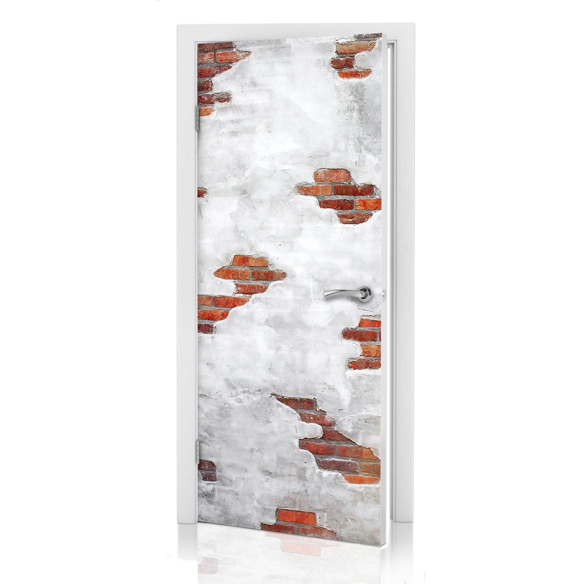 Türdesign Backsteinmauer 91x200 cm