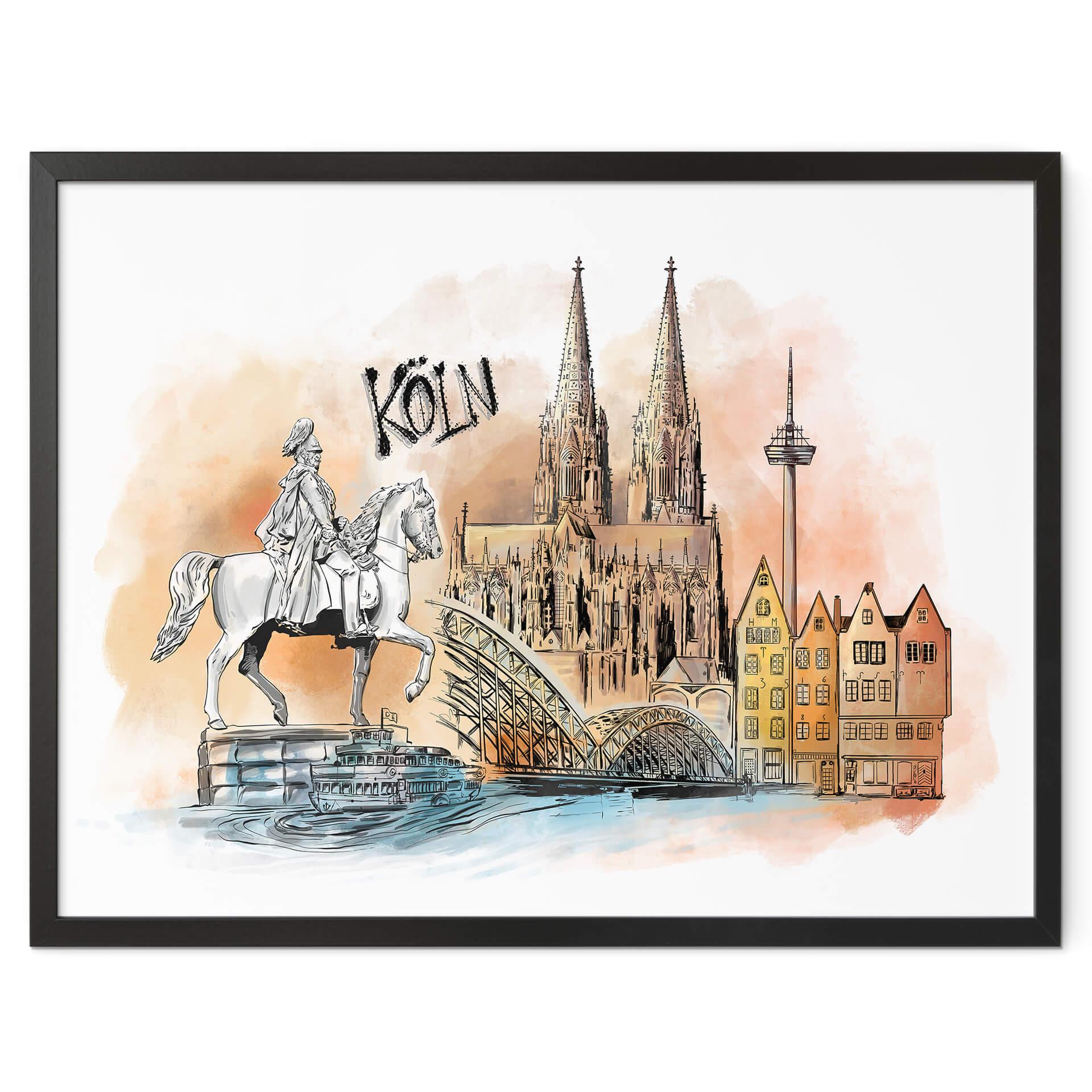 Poster Love your City - Köln