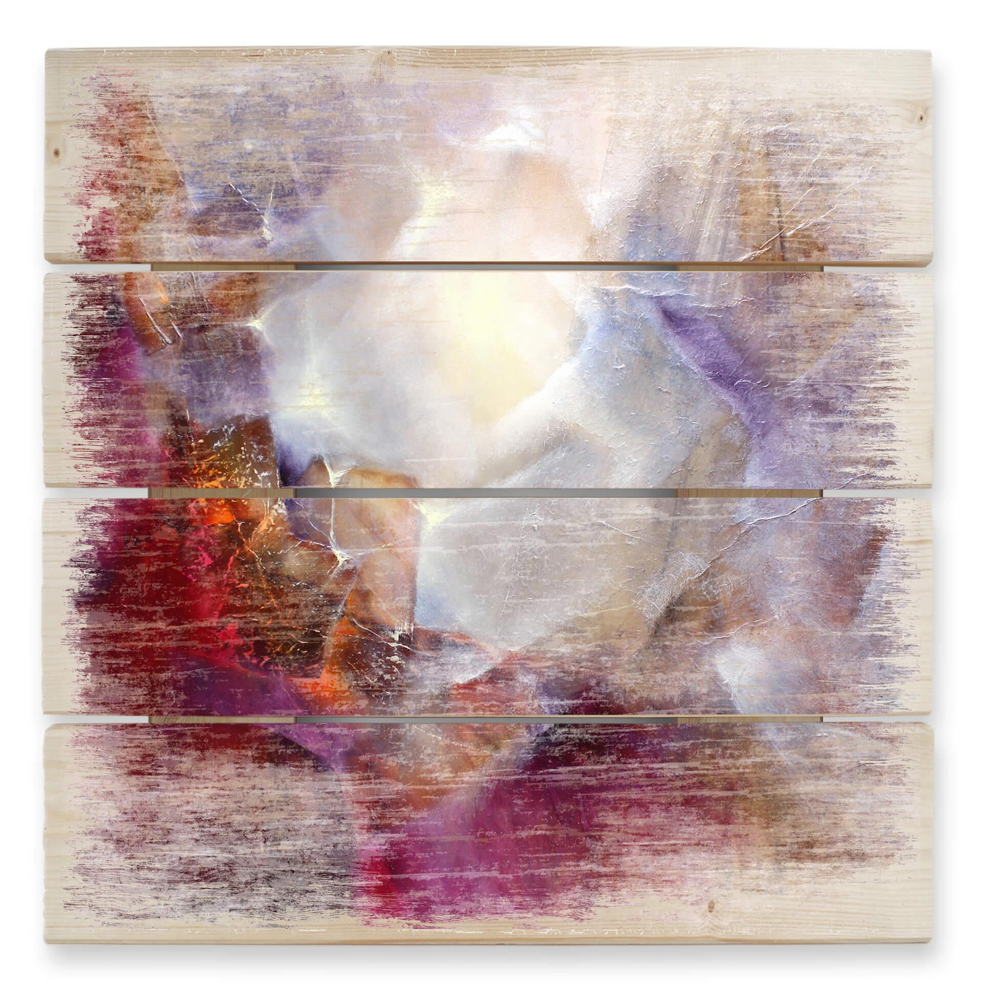 Cuadro de madera Schmucker - Vom Inneren Leuchten - 40x41,5 cm
