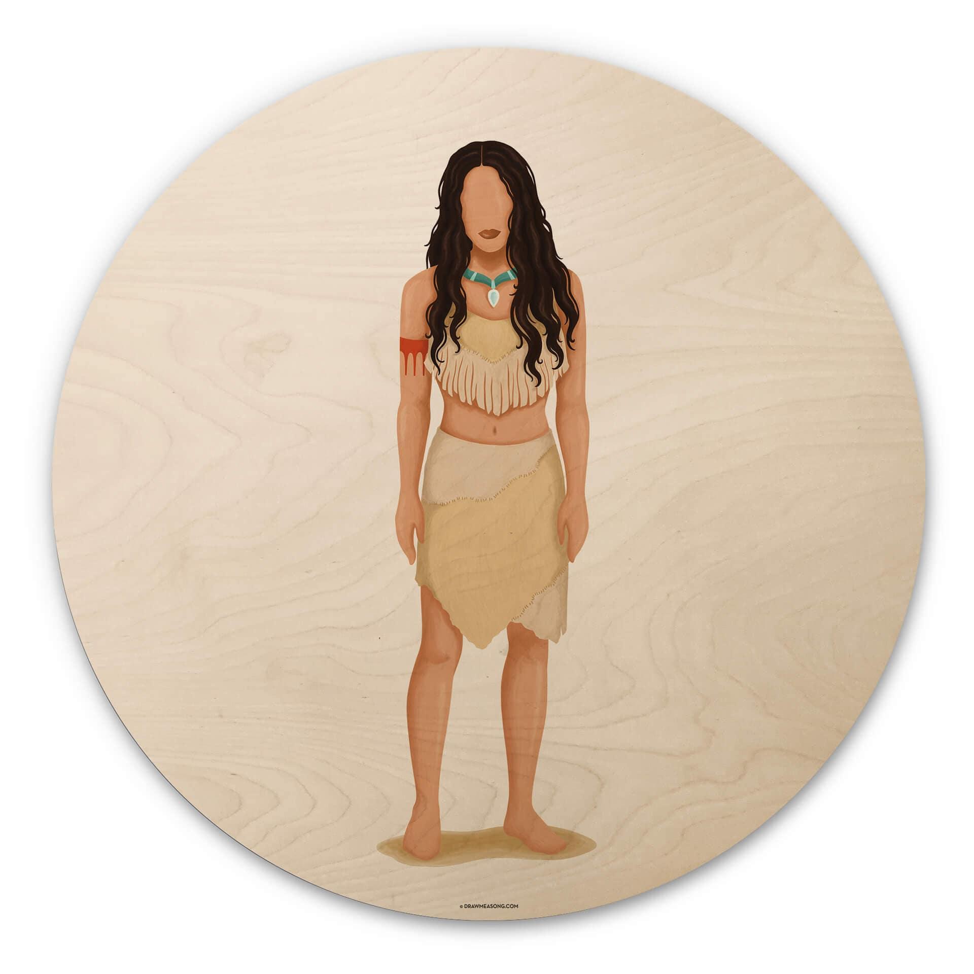 Billede af træ fra Tohmé - Pocahontas - Rund