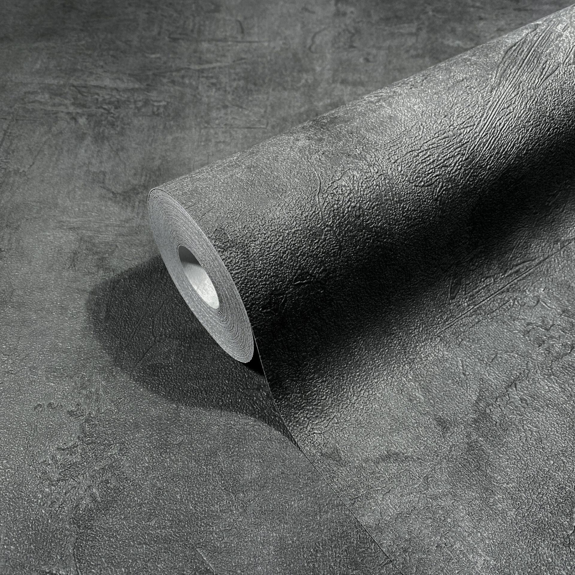 Non-woven tapet i betonlook, antracit Tekstur
