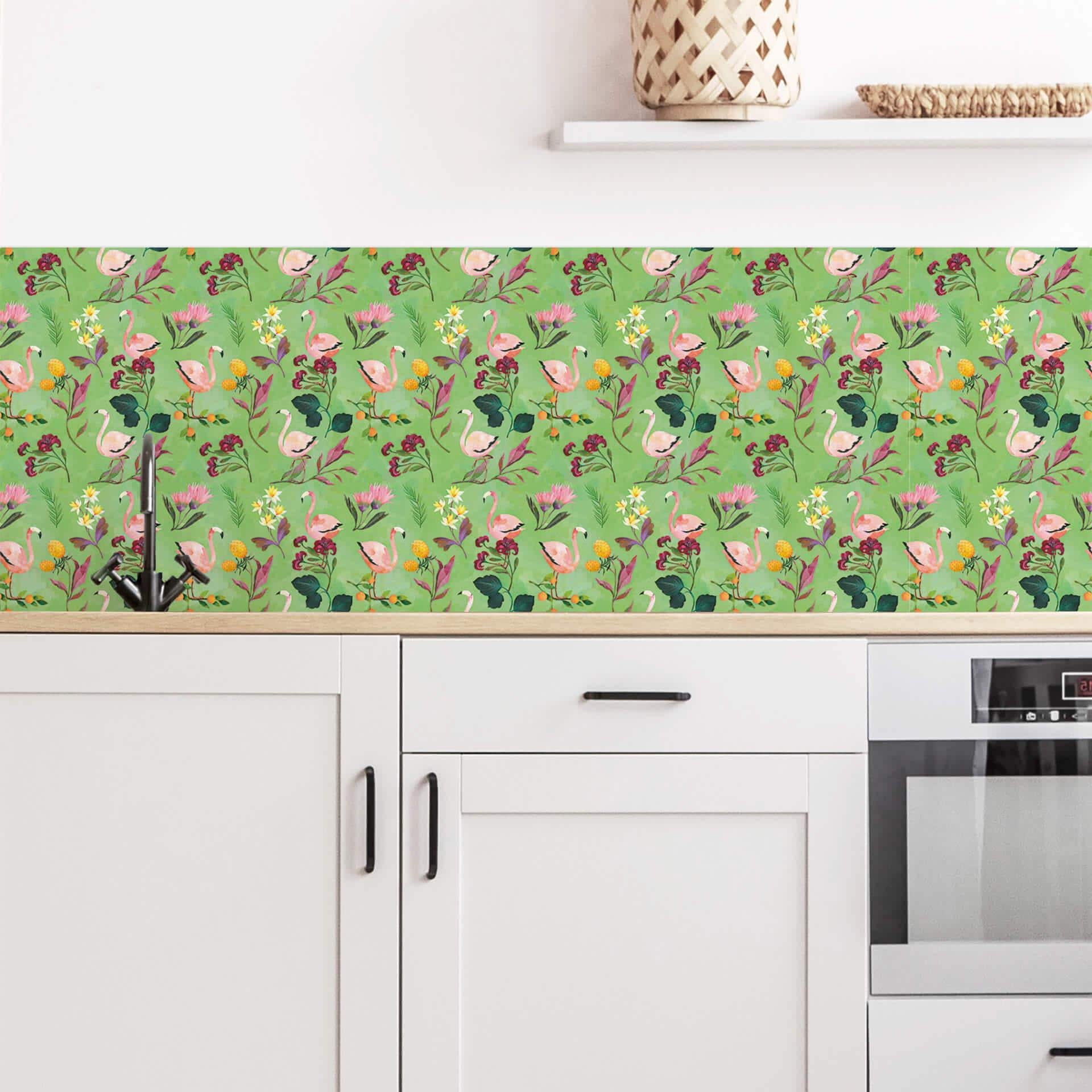 Keukenachterwand Blanz - Flamingo
