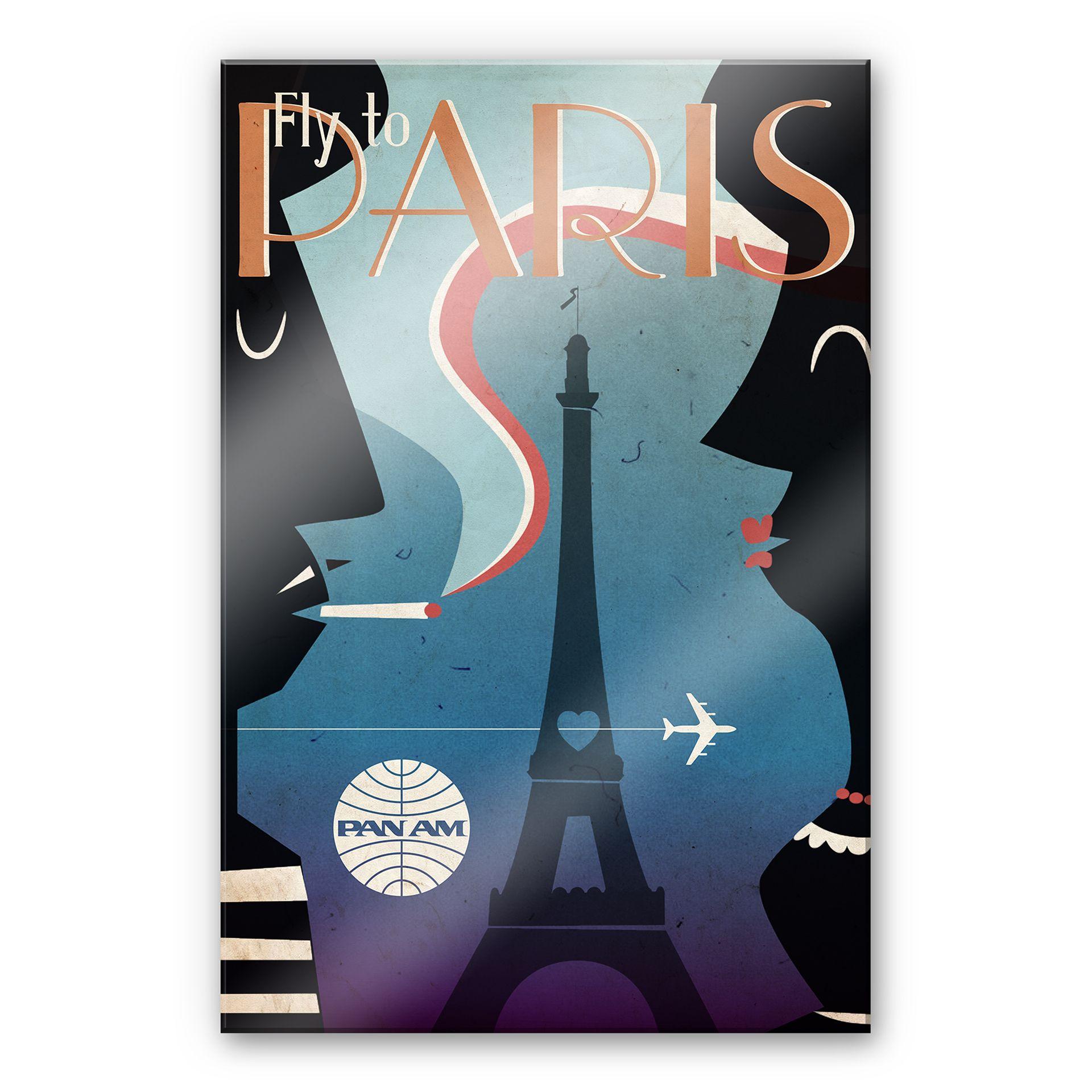 Akrylbillede PAN AM - Flyv til Paris