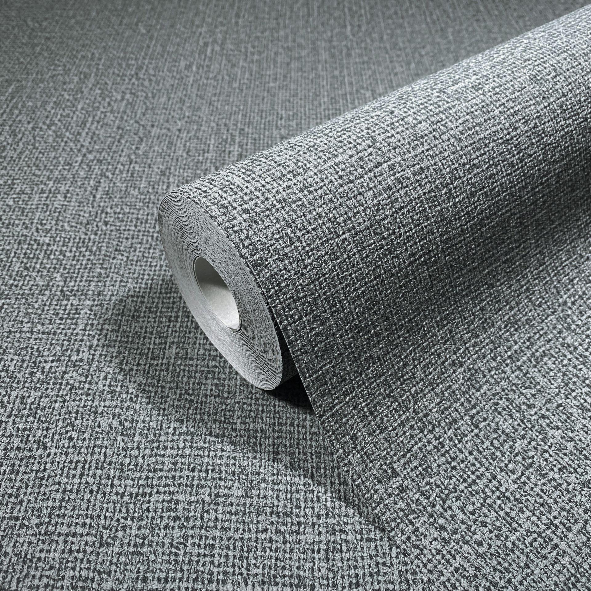 Non-woven tekstil tapet ensfarvet grøn tekstur 