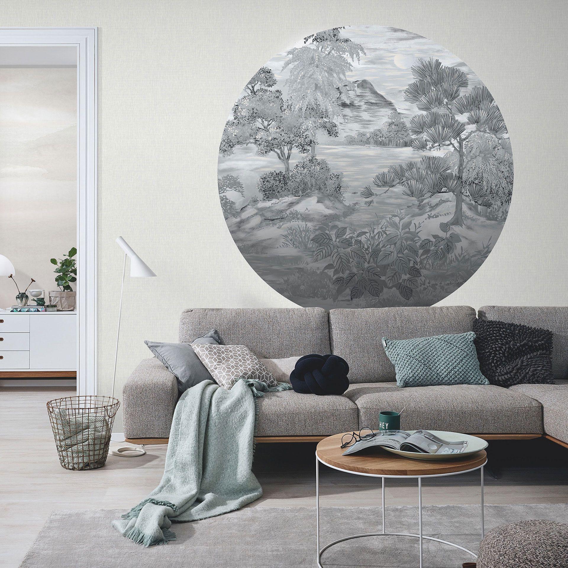 Fujiyama digital tapet i 1,4 m x 1,4 m Fashion for Walls 4 af Guido Maria Kretschmer