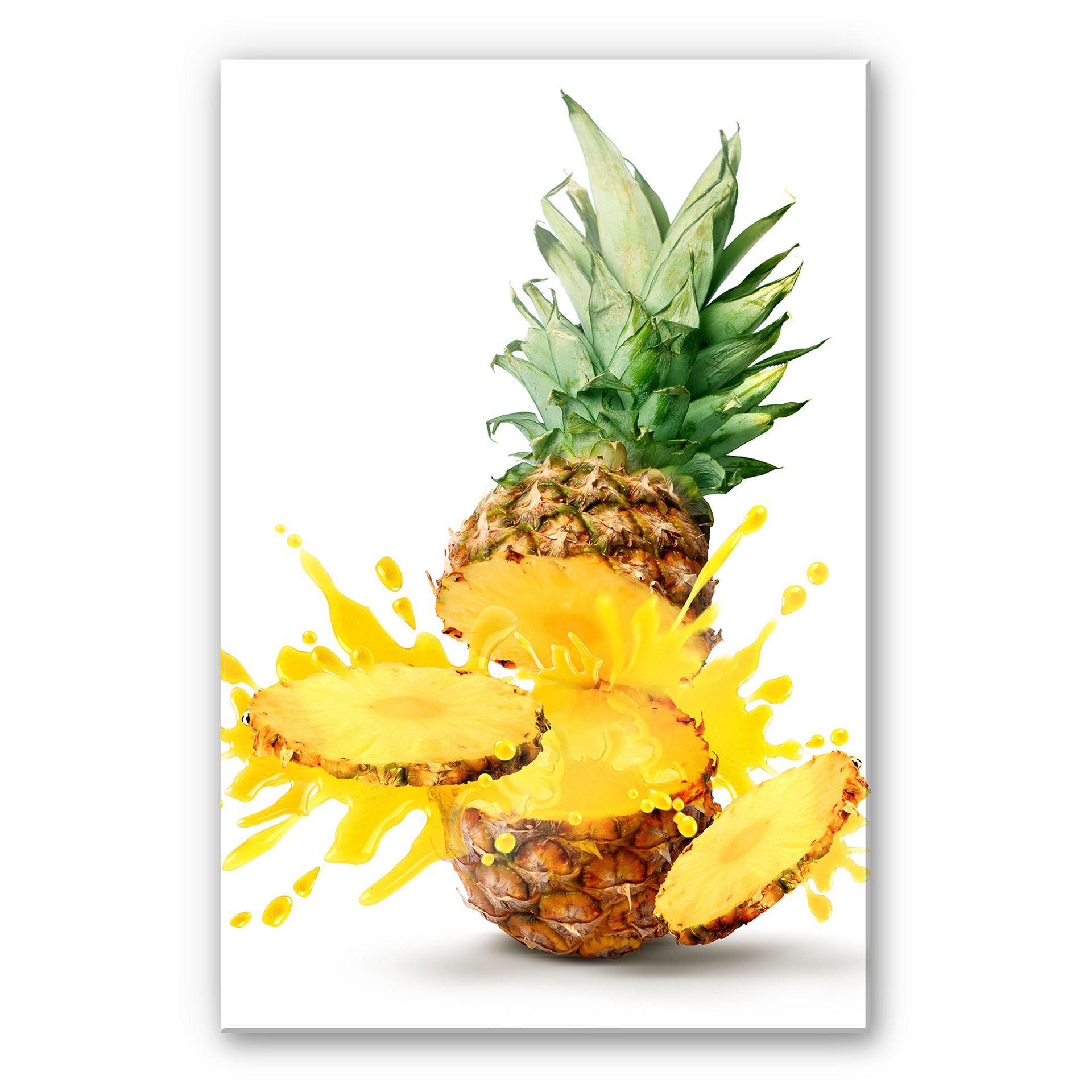 Akrylbillede Splashing Pineapple