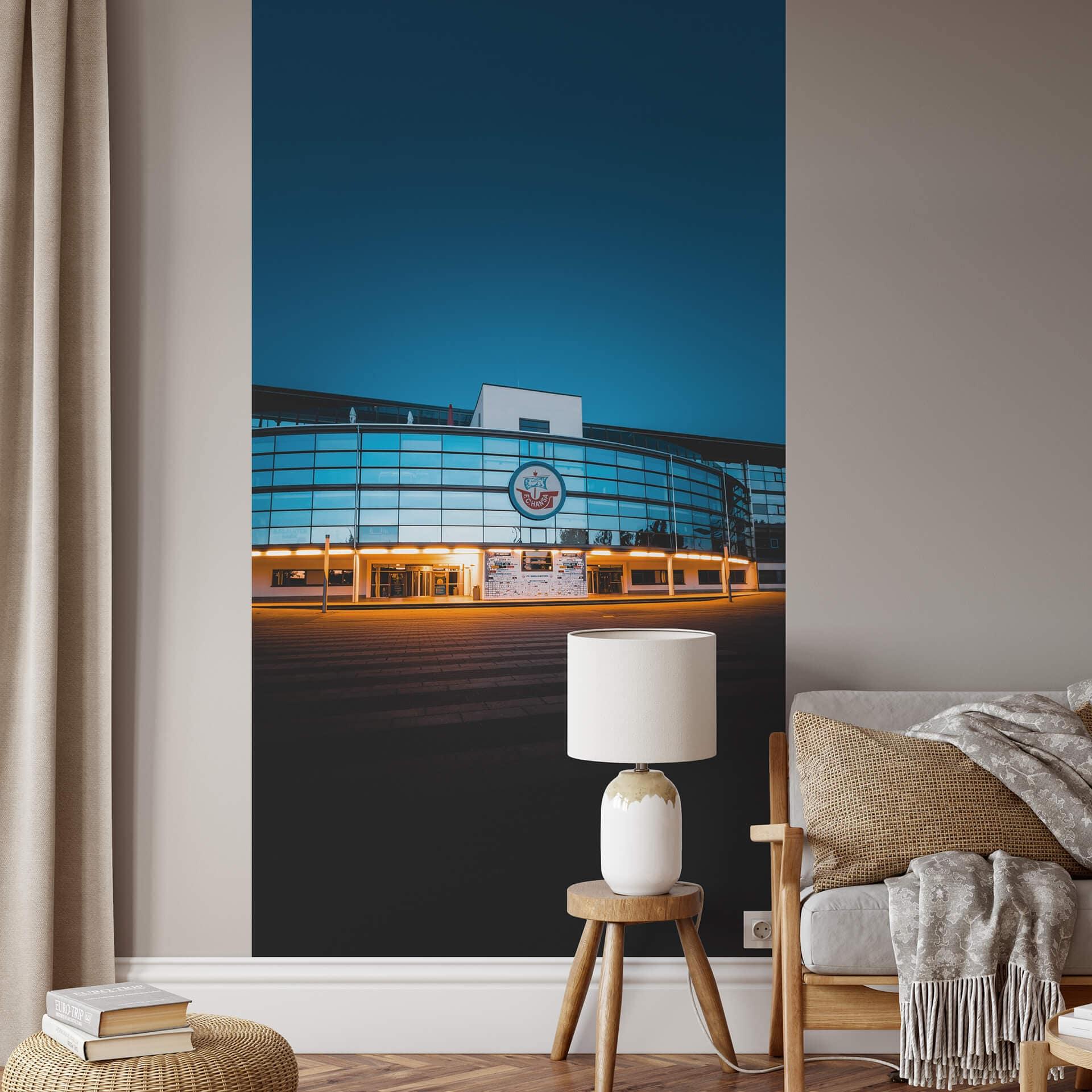 Fototapet FC Hansa Rostock - Stadion udenfor - 144x260 cm
