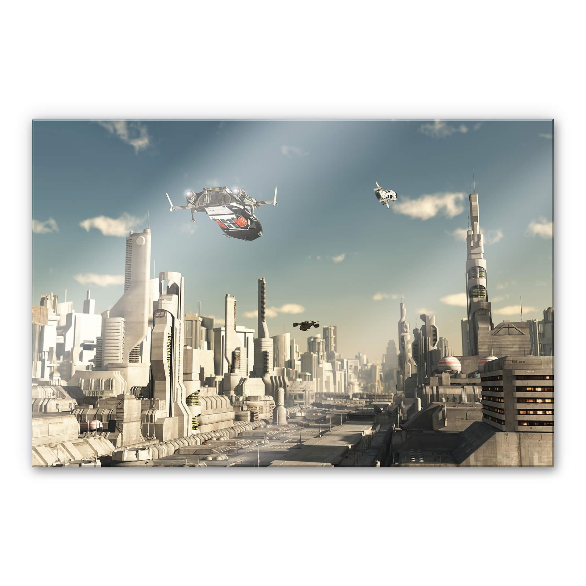 Akrylbillede 3D landingsbane sci-fi by