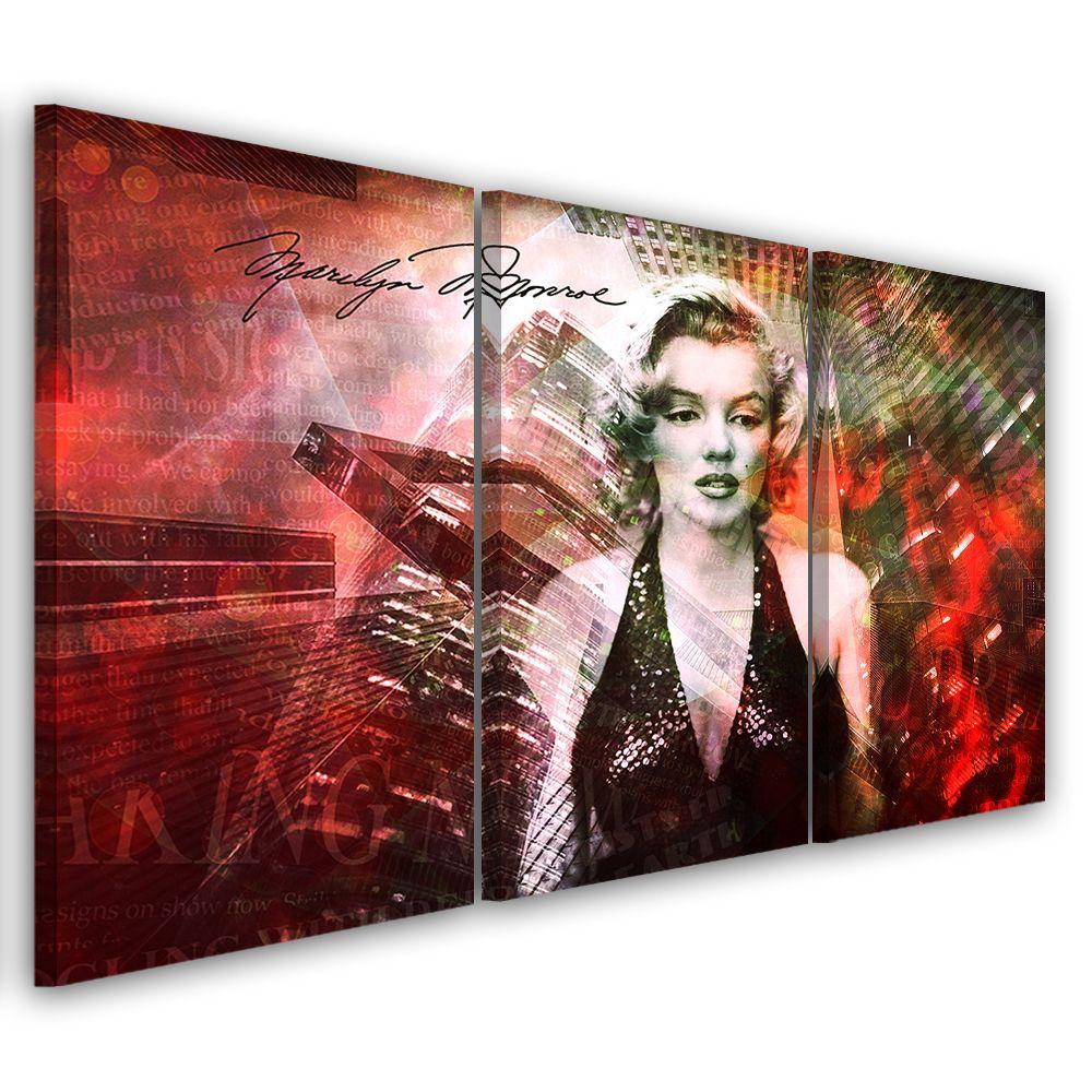 3-delt lærredstryk, Marilyn Monroe