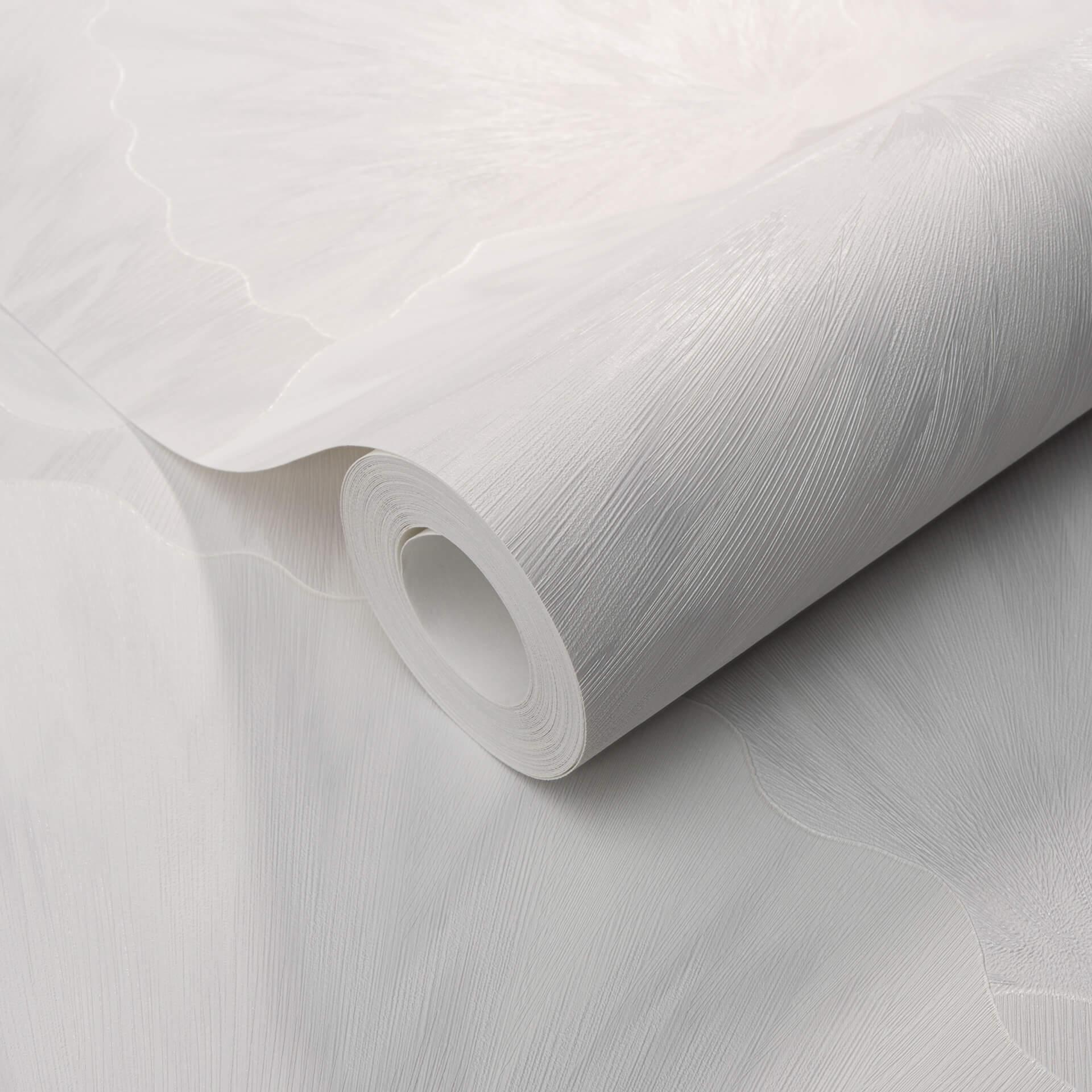 Papel pintado no tejido con Muestras gráficas en blanco