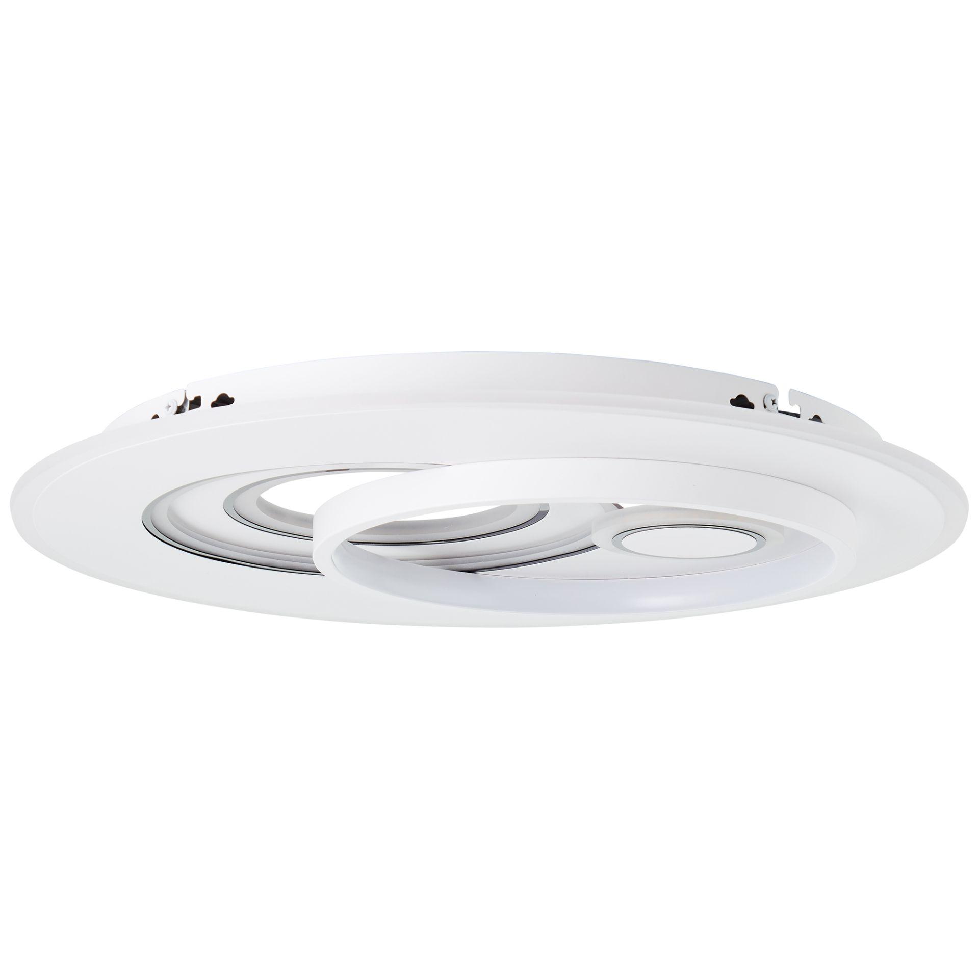 Deckenleuchte Haily, weiß, 49,5 x 6 cm, LED-Deckenleuchte, dimmbar