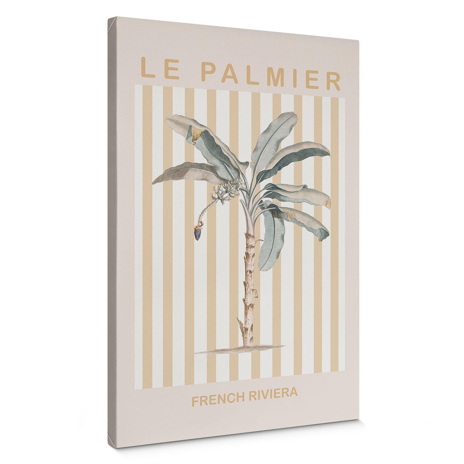 Lienzo Palmera en la Riviera Francesa - Grace Digital Art