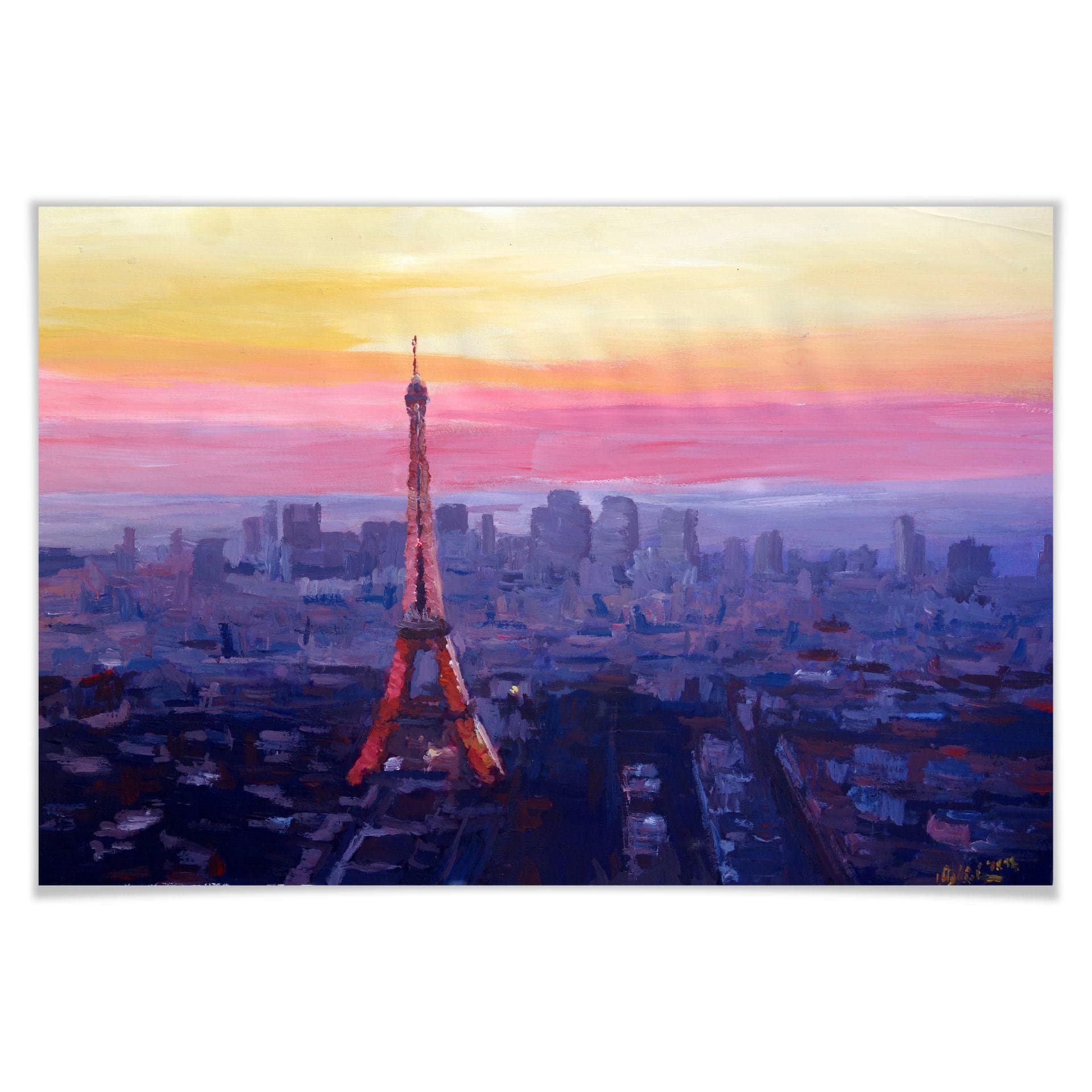 Poster - Bleichner - Tour Eiffel au crépuscule
