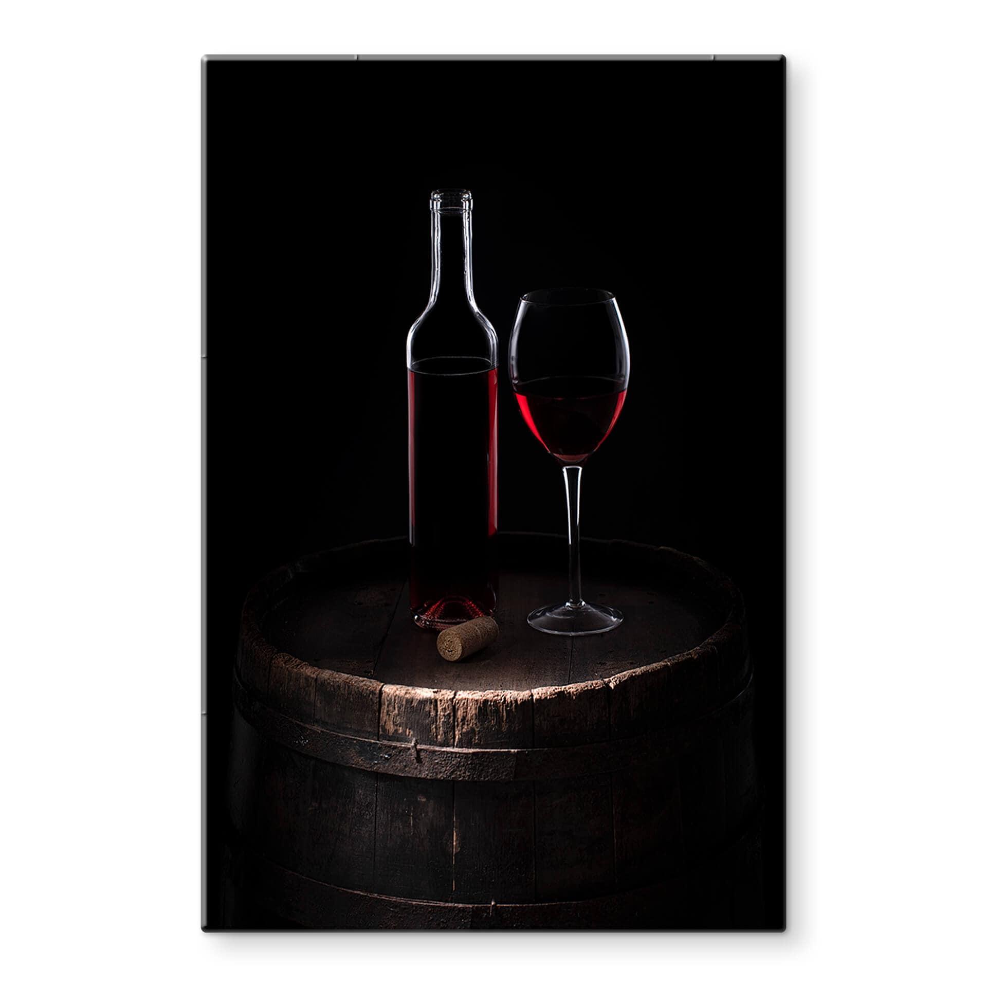 Tableau sur verre Perfoncio - vin rouge pour connaisseurs
