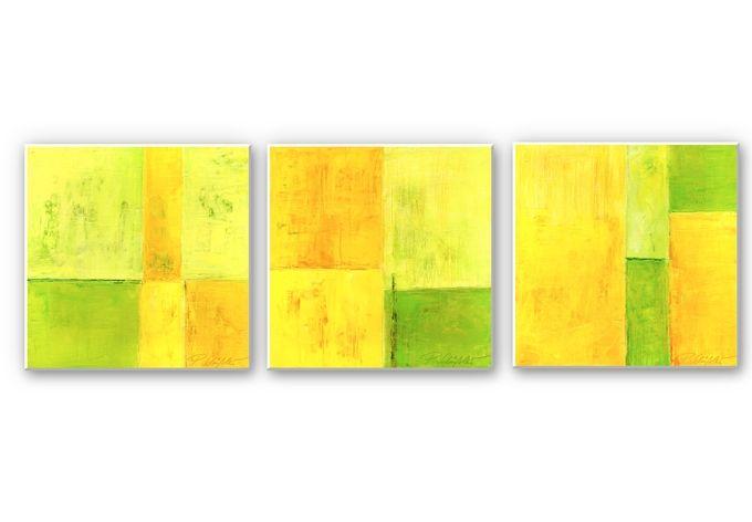 Tableau Forex - Schüßler - Spring Composition (tryptique)