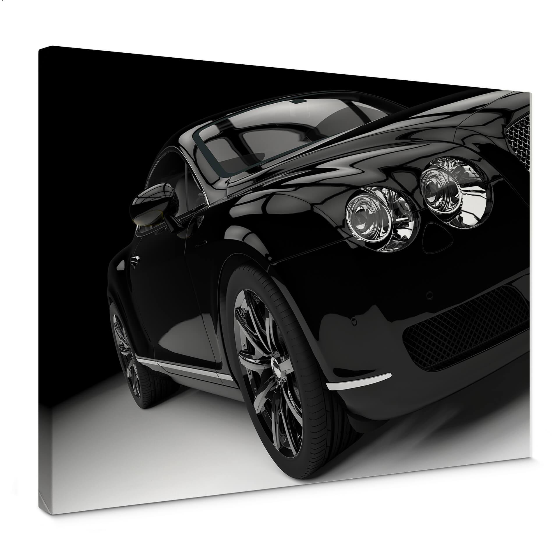Cuadro Lienzo Coche Metalizado Negro 02