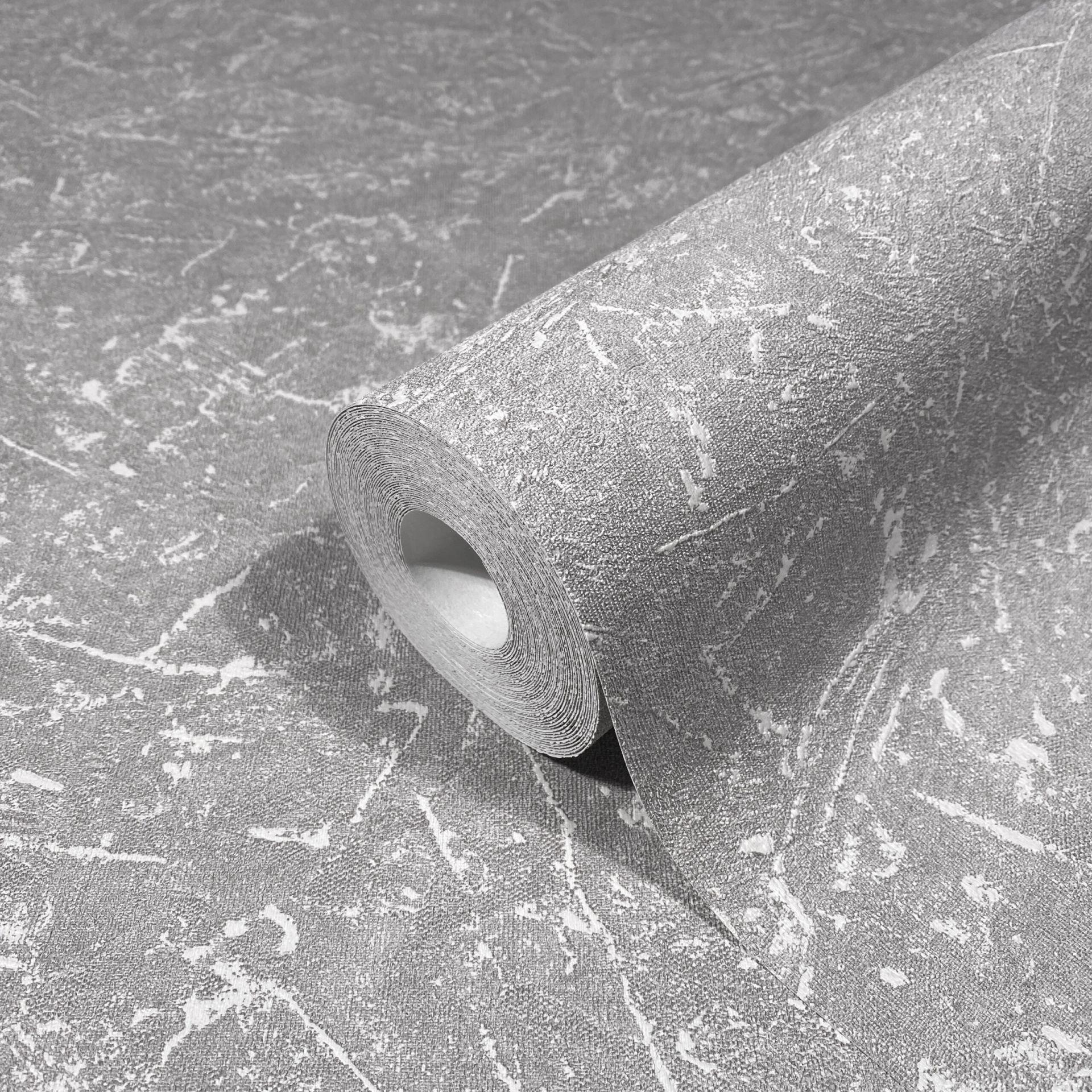 Non-woven tapet med gipsstruktur grå tekstur 
