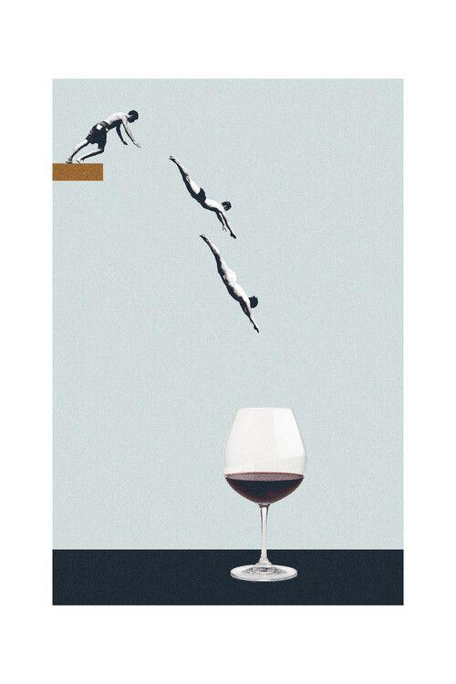 Plakat Léon - Dine venner i et glas, plakat (40 x 60 cm)