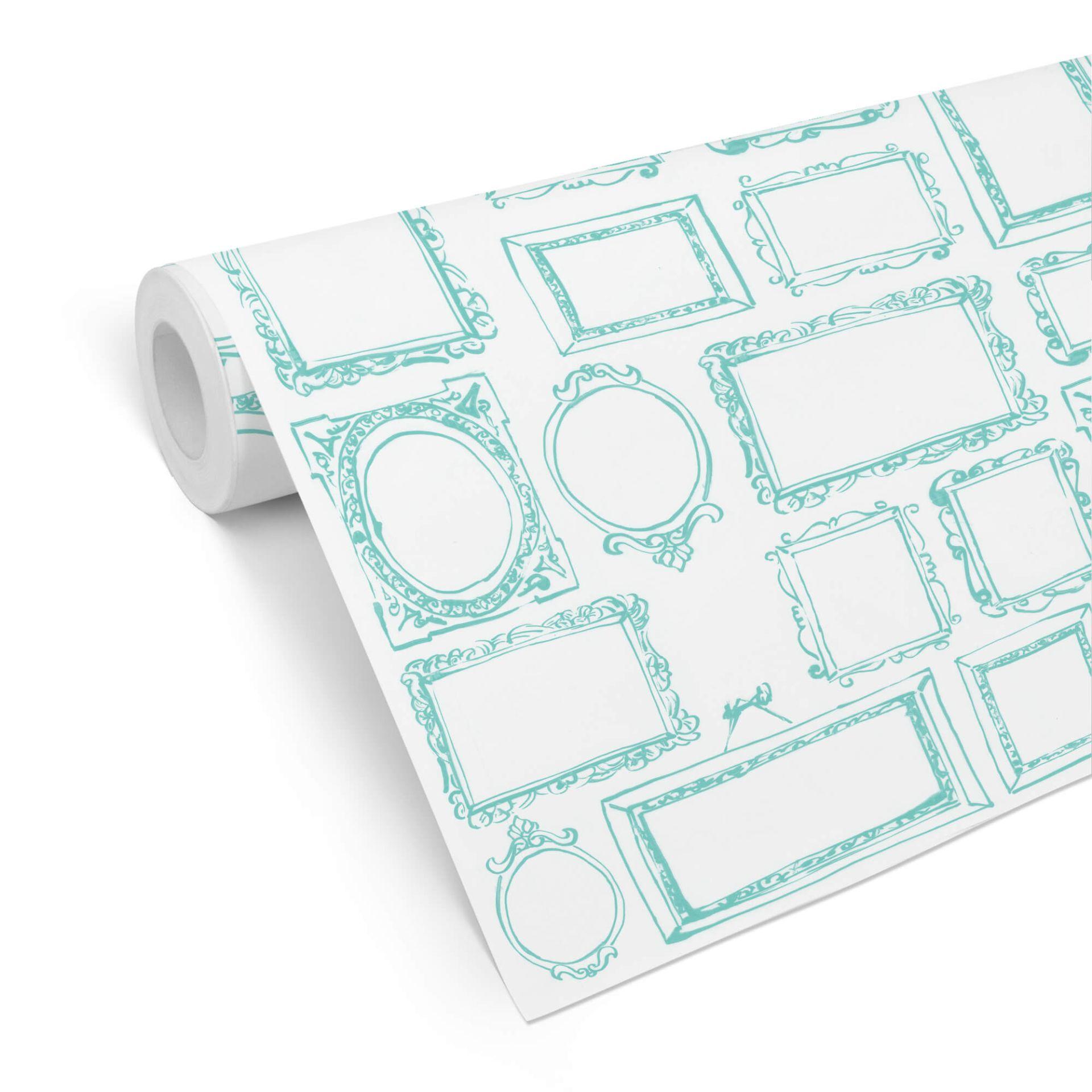 Tapet med mønster - Frame Your Life - mint