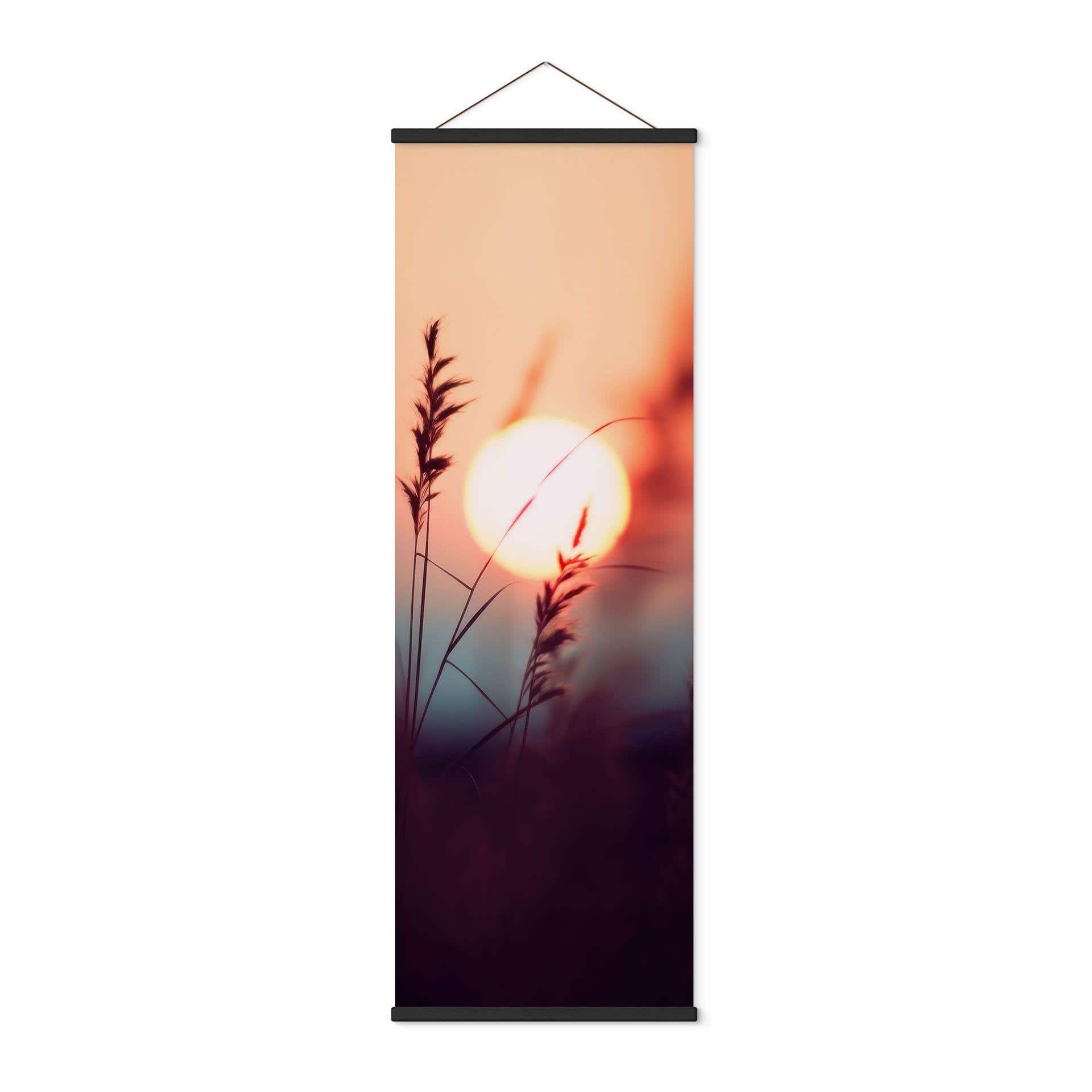 Póster de tela Hierbas a la luz del sol resplandeciente - Treechild - Panorama