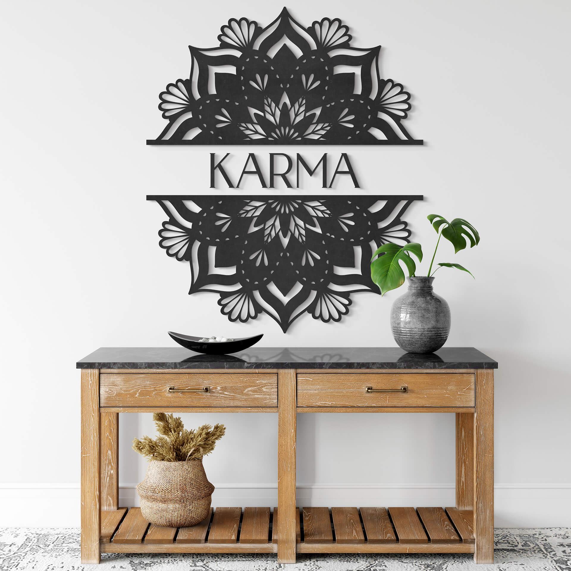 MDF - Decoración en madera - Mandala Karma