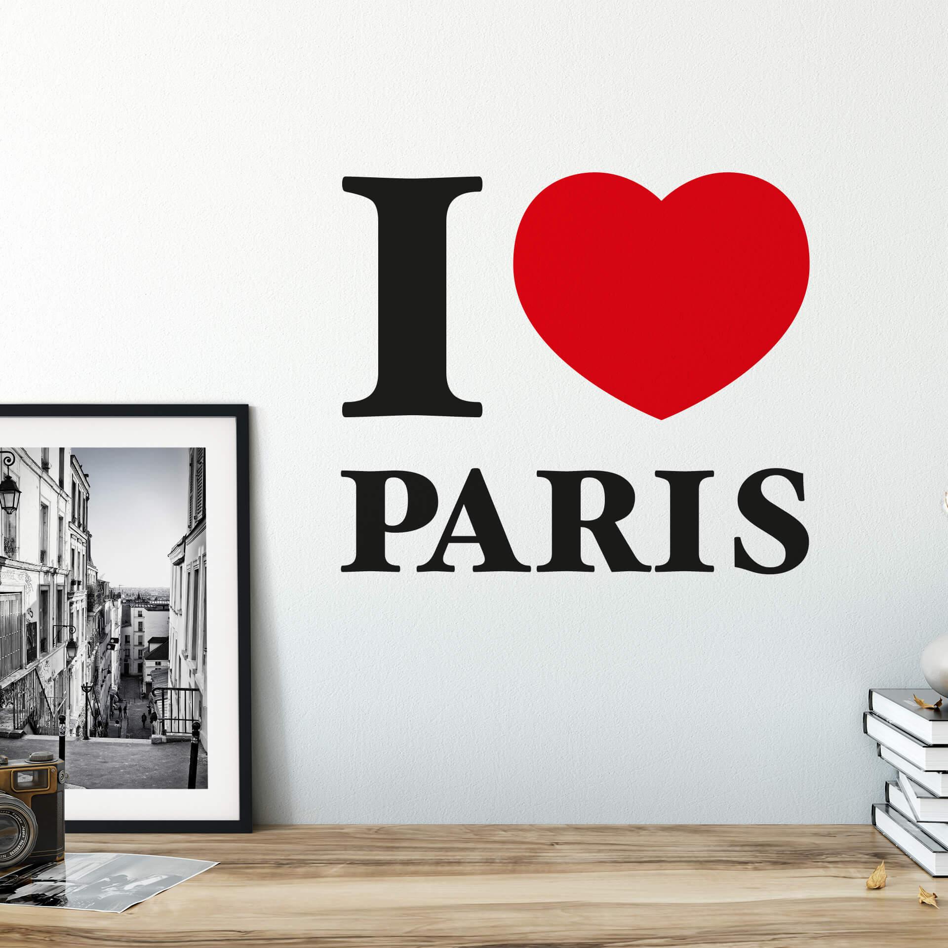 Wallsticker - I love Paris