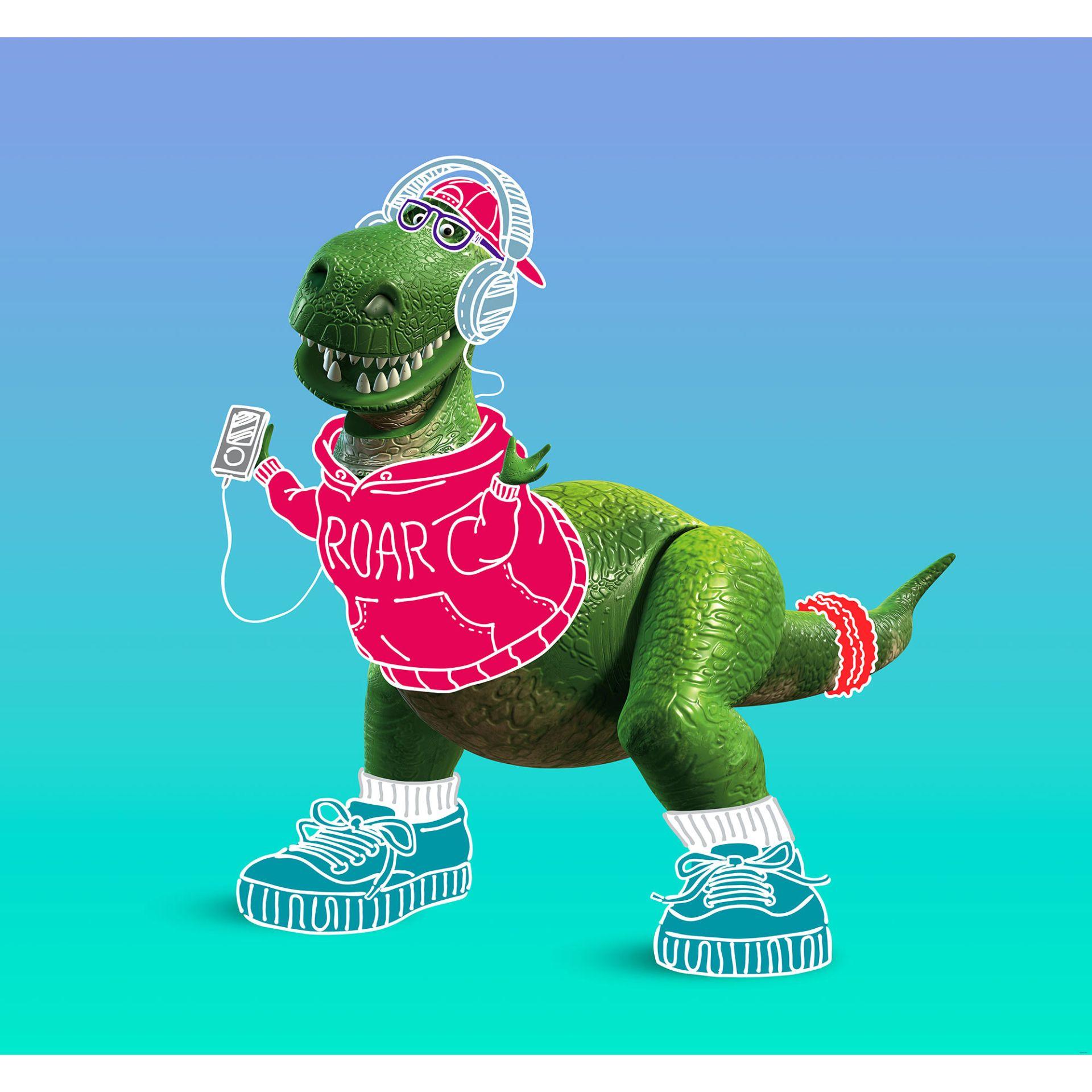 Non-woven tapet - Toy Story Roar - 300 x 280 cm