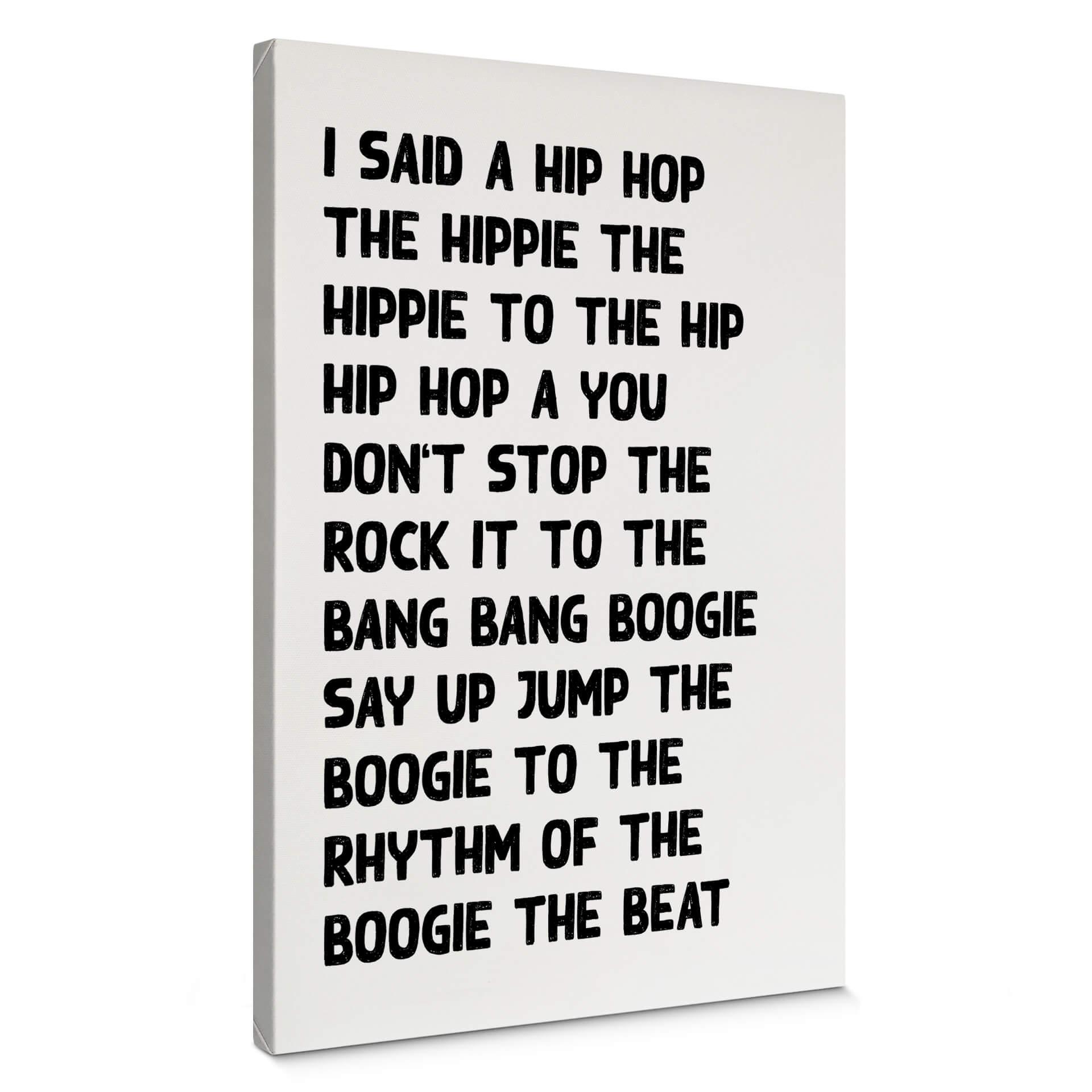 Lienzo dije un hip hop