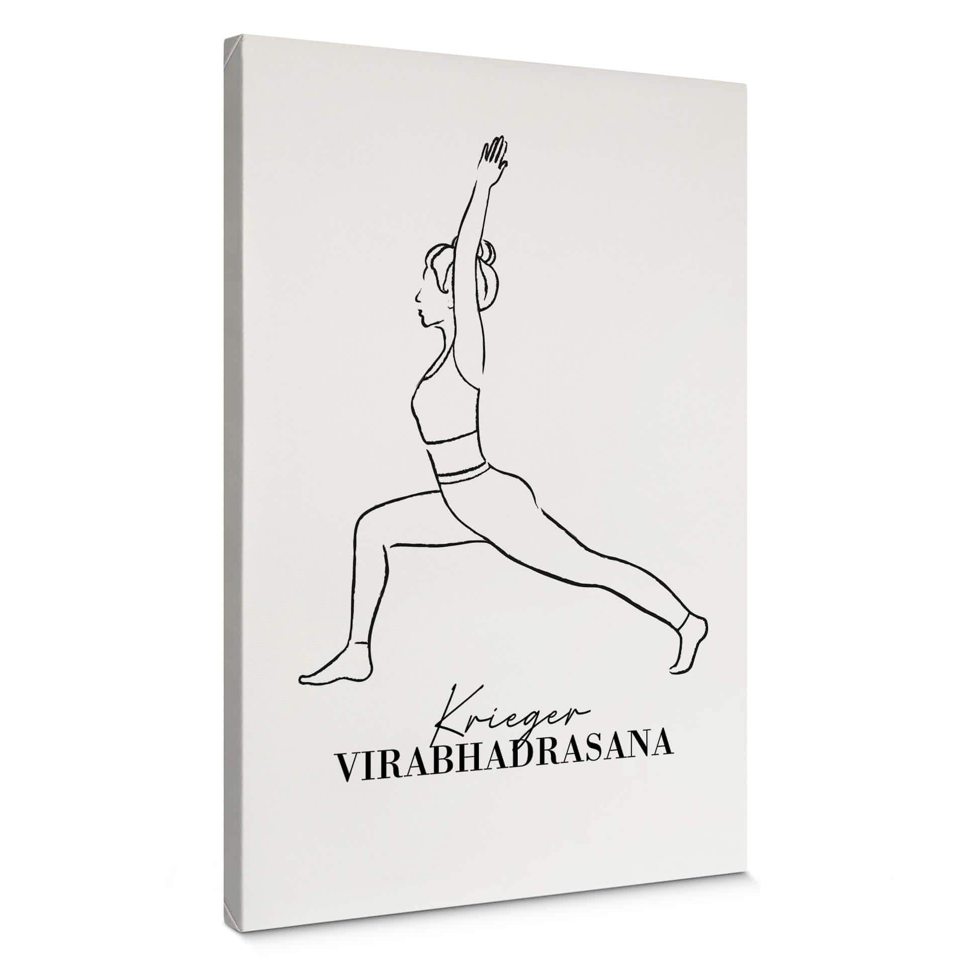 Tableau sur toile Yoga - Posture du guerrier