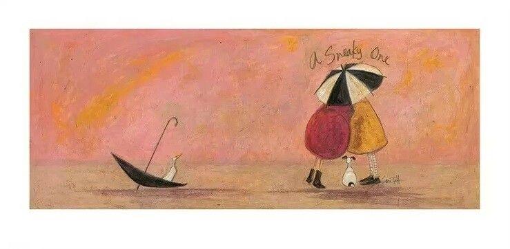 Plakat Sam Toft - A Sneaky One II kunsttryk, Sam Toft (60 x 30 cm)