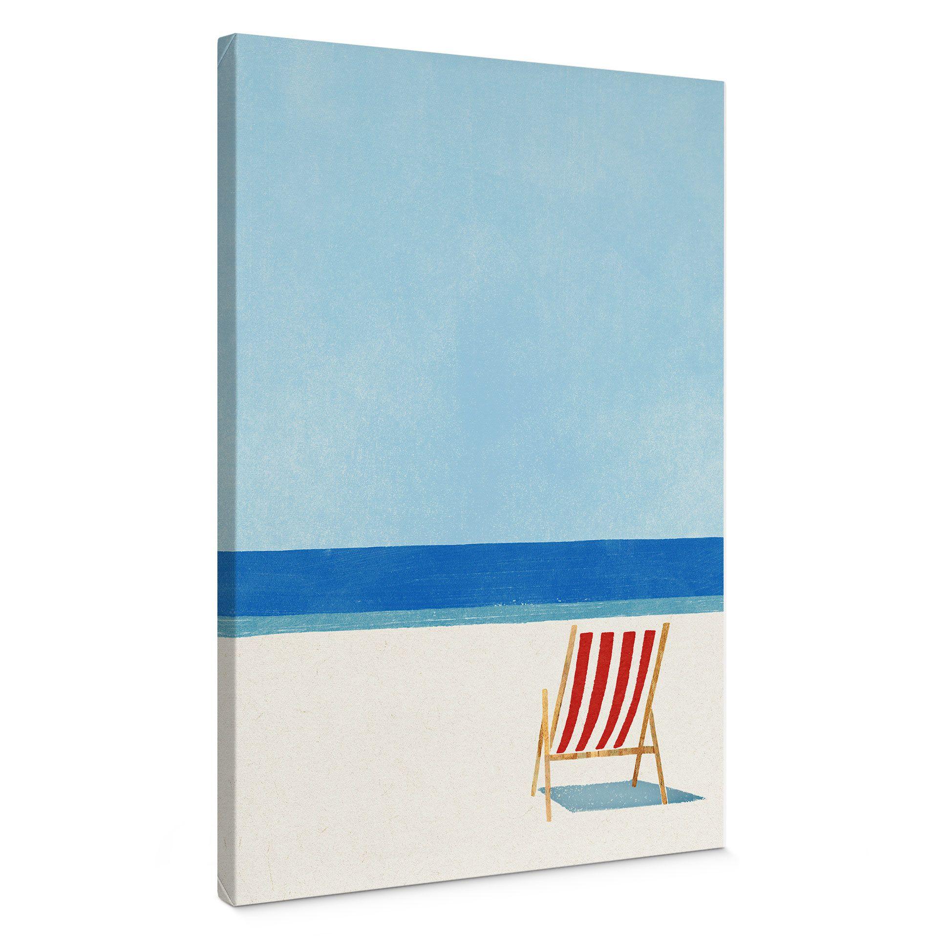 Lienzo tumbona con vistas al mar - Rivers