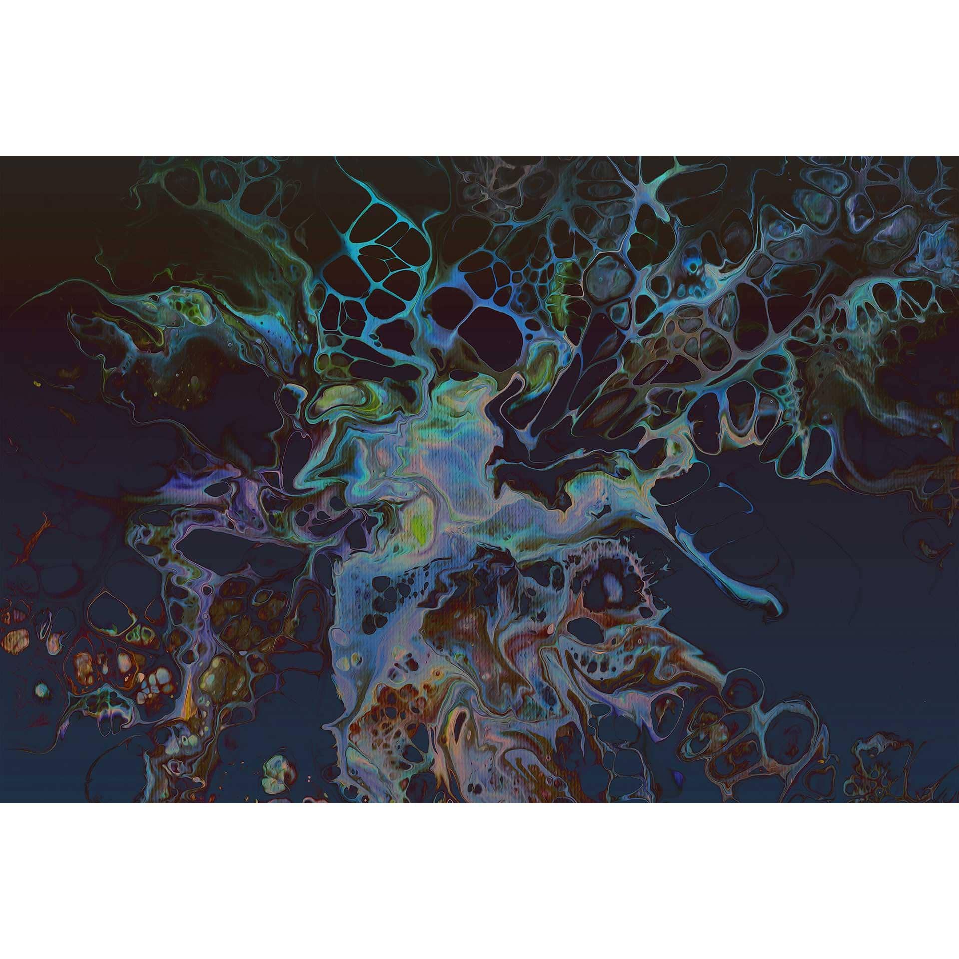 Livingwalls papier peint photo ARTist Abstract bleu, vert, noir