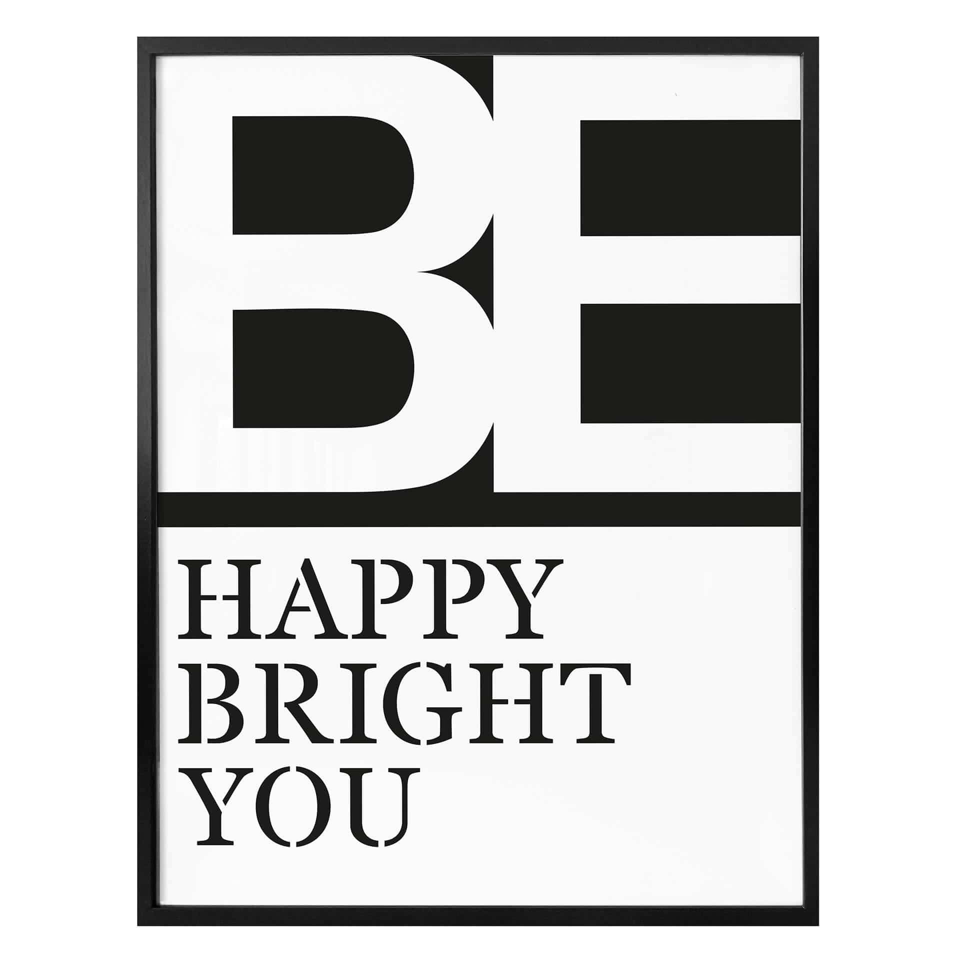 Plakat - Be happy be you