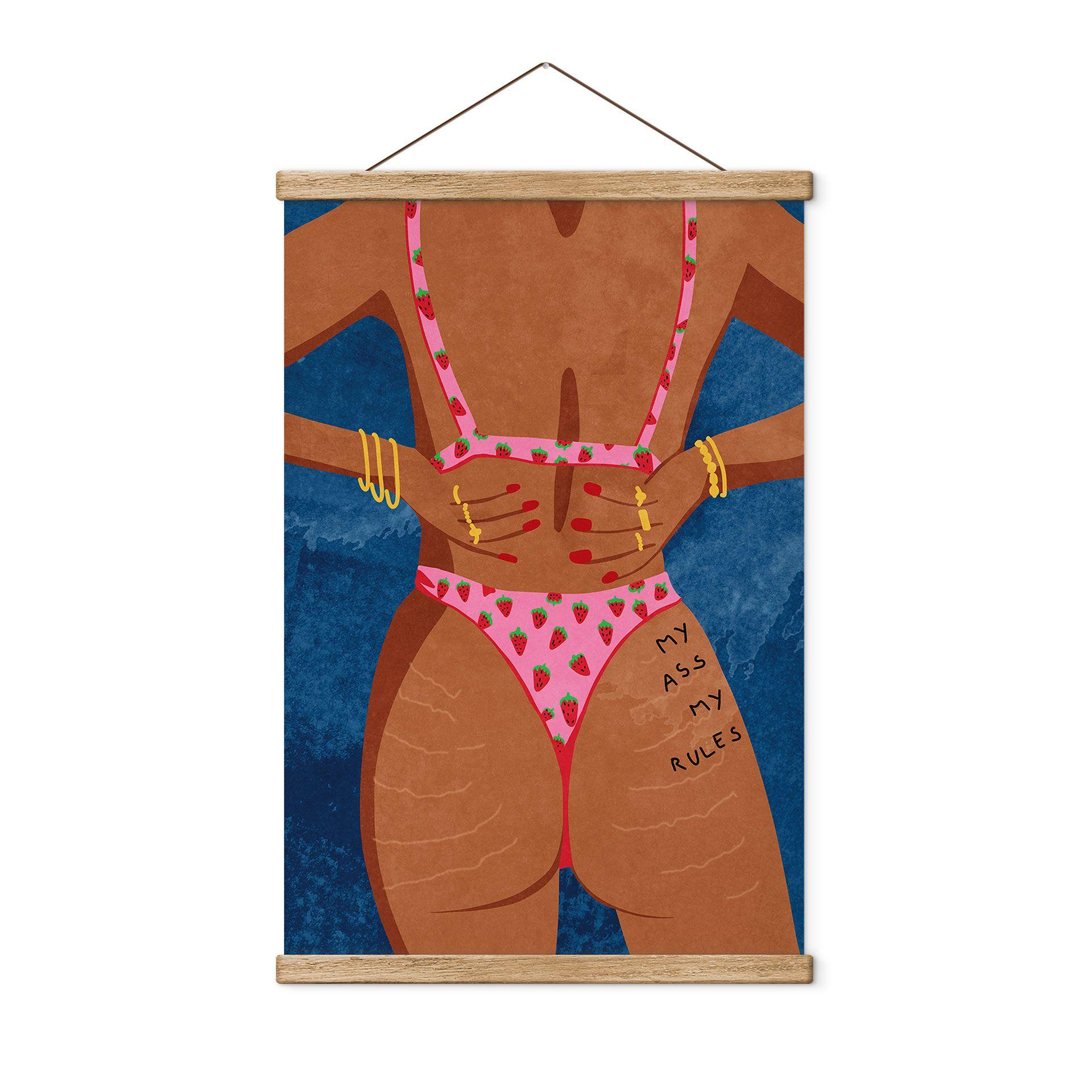 Póster de tela My ass my rules - Oltmanns