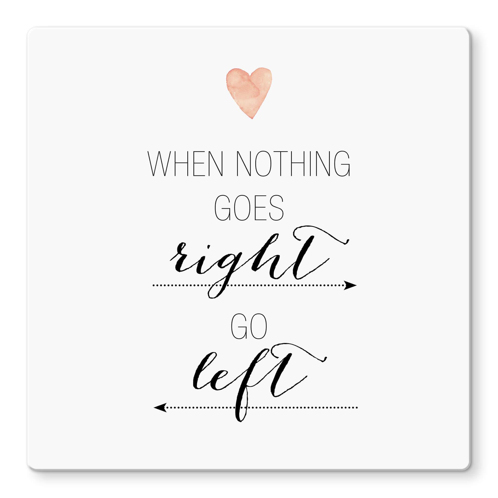 Glasschilderij Confetti & Cream - When nothing…