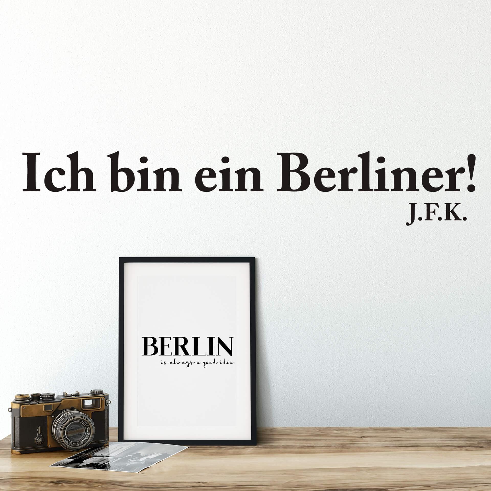 Sticker mural Ich bin ein Berliner!