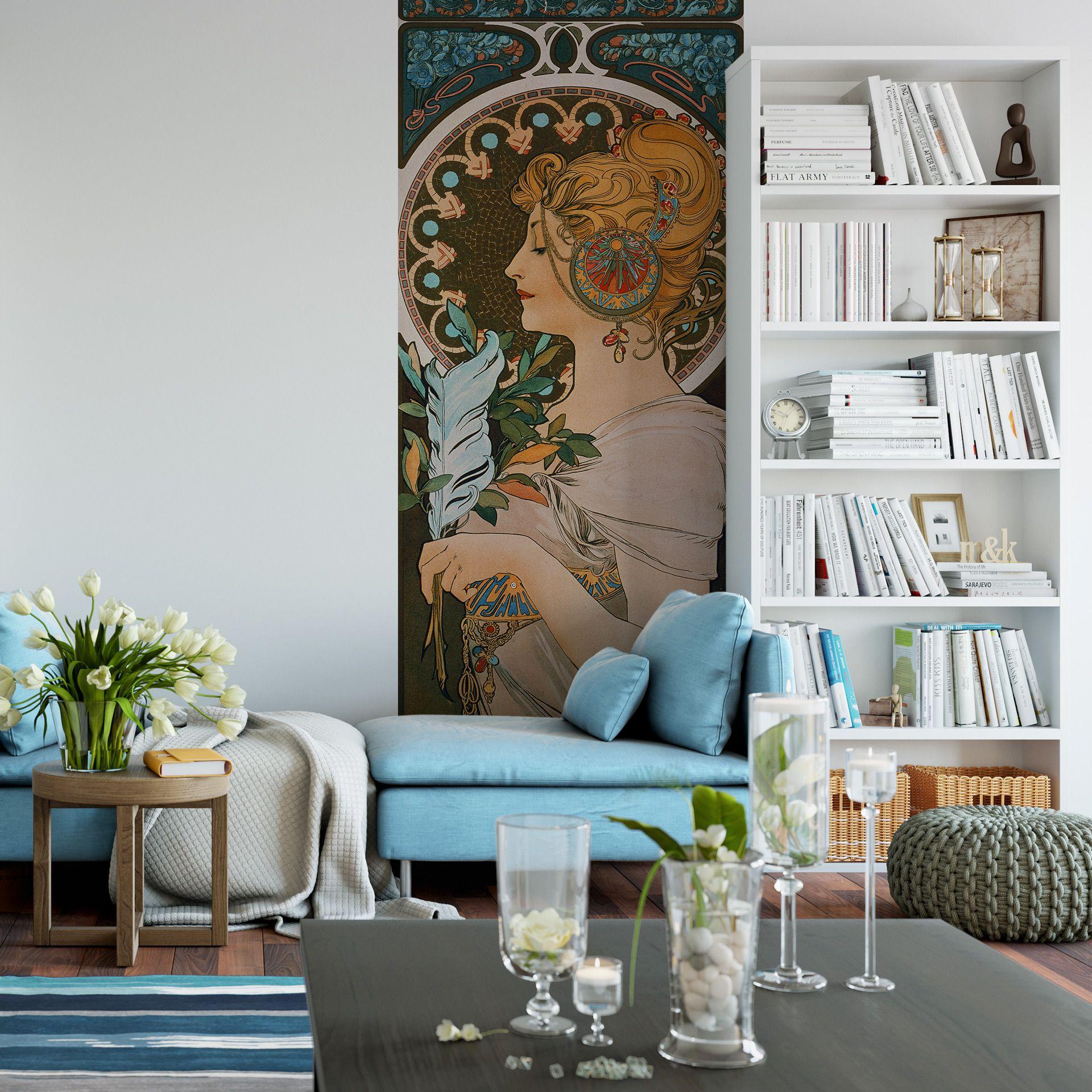 Alfons Mucha - Varmt forår ophængeligt Fototapet