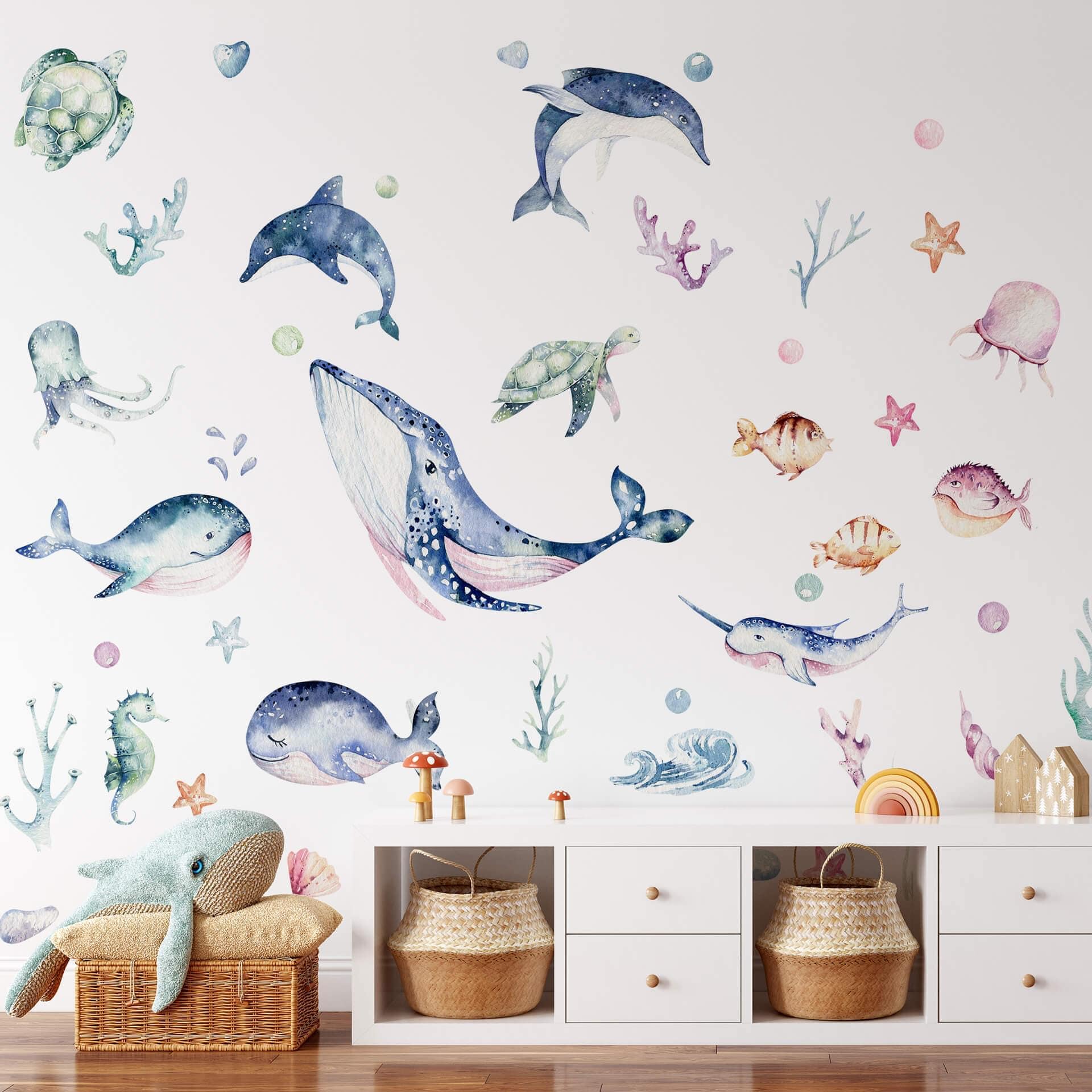 Sticker mural Kvilis - Sous la mer (34 pièces)