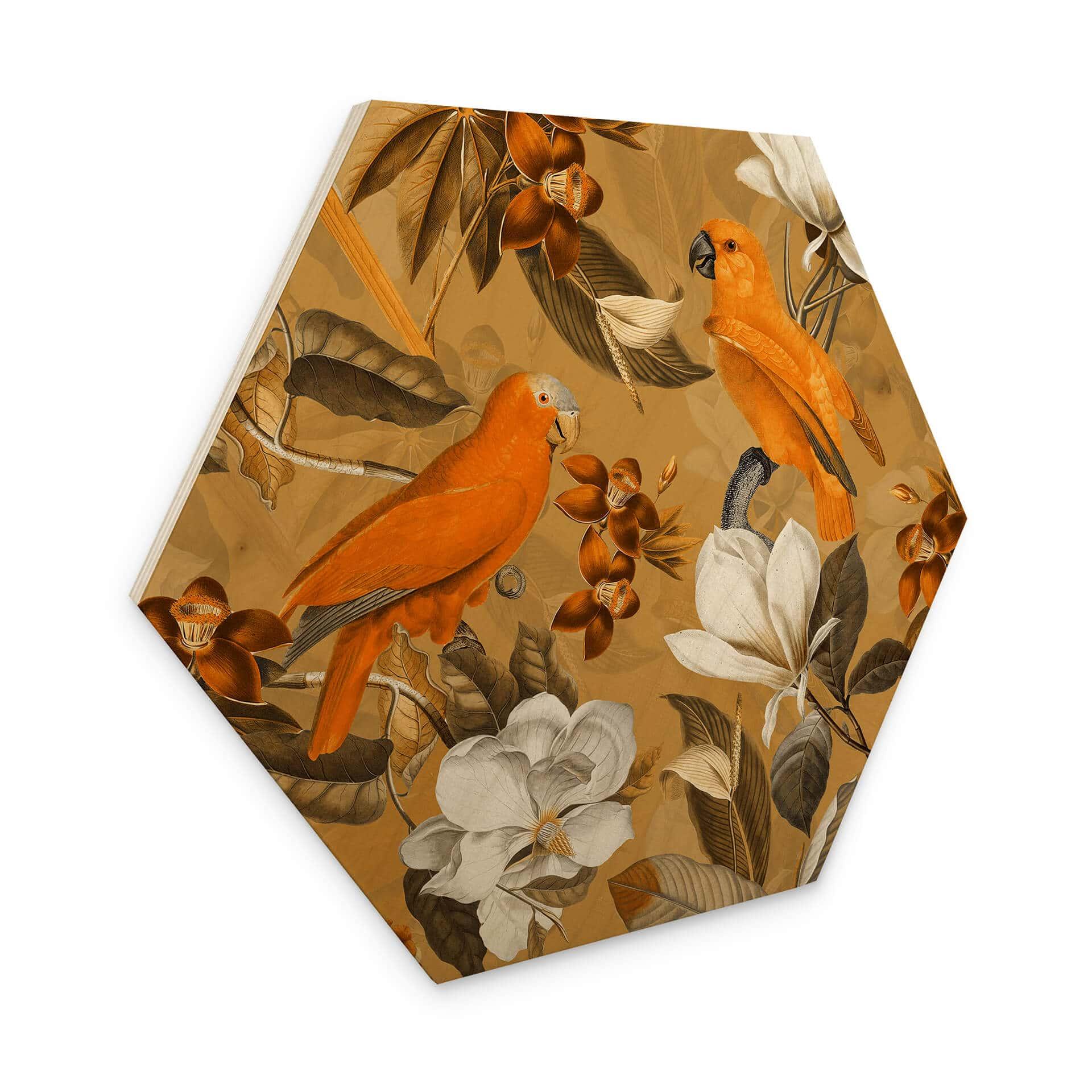 Hexagon - Træ UN Designs - Tropical Ocher