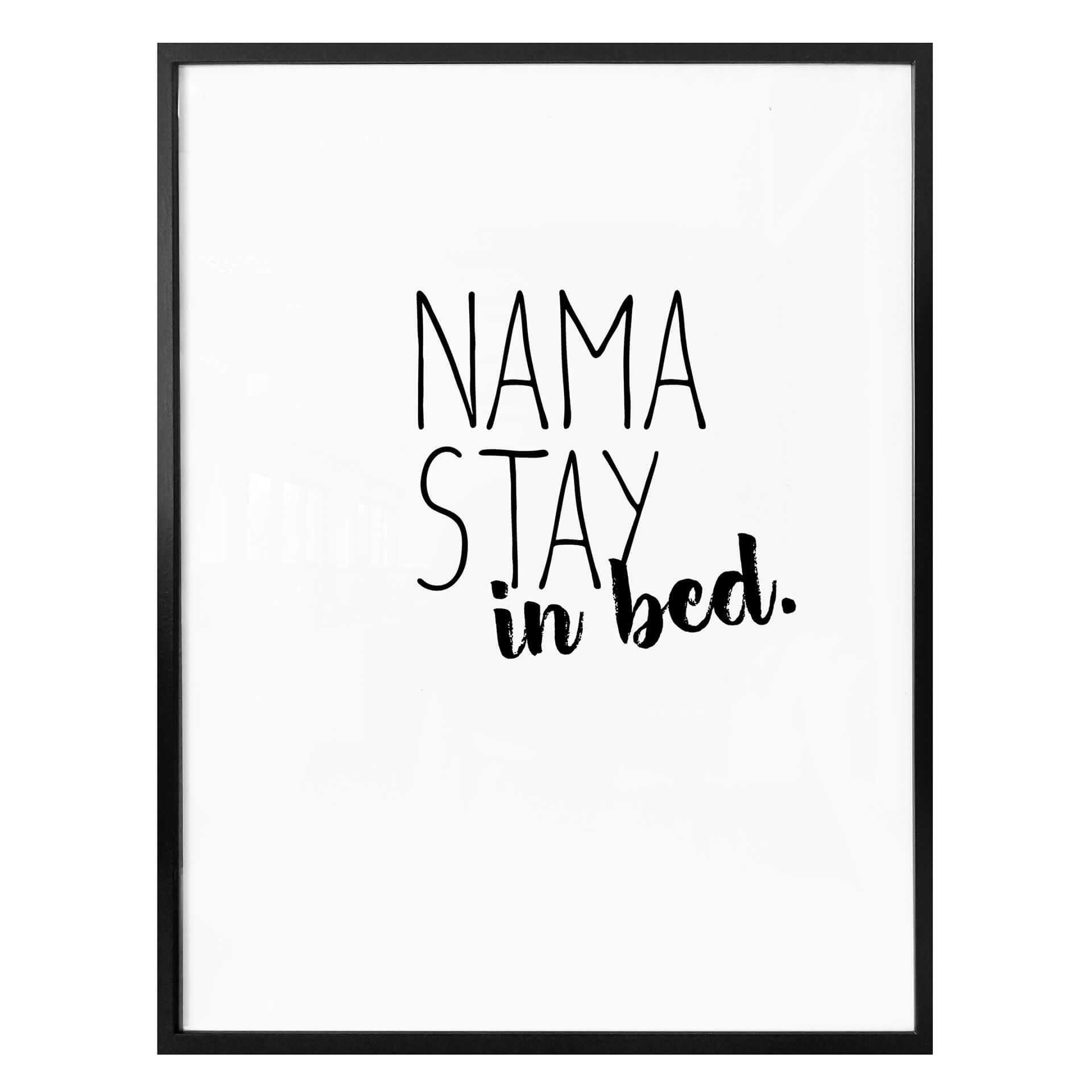 Plakat - Namastay in bed