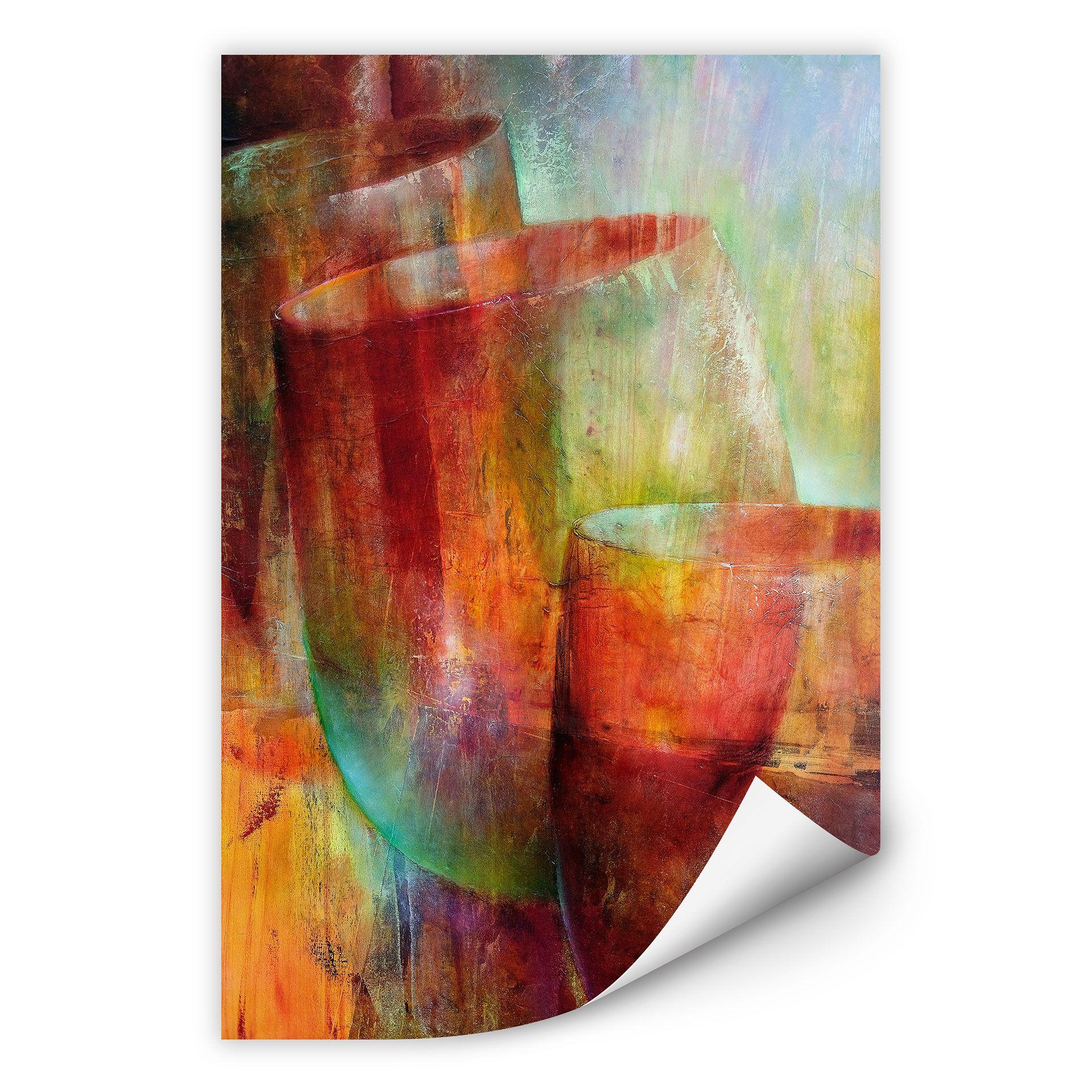 Muurprint Schmucker - Twee Glazen