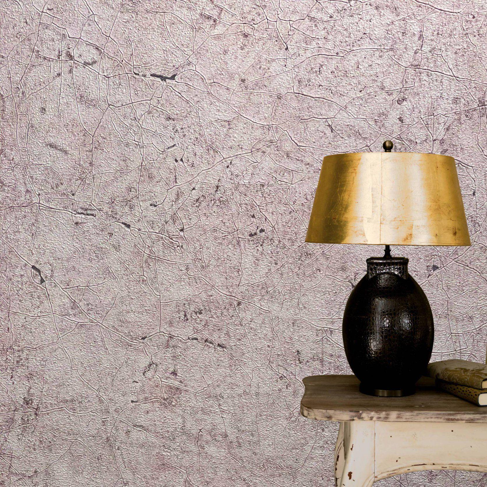 Vinyltapet, non-woven vintage deluxe brun