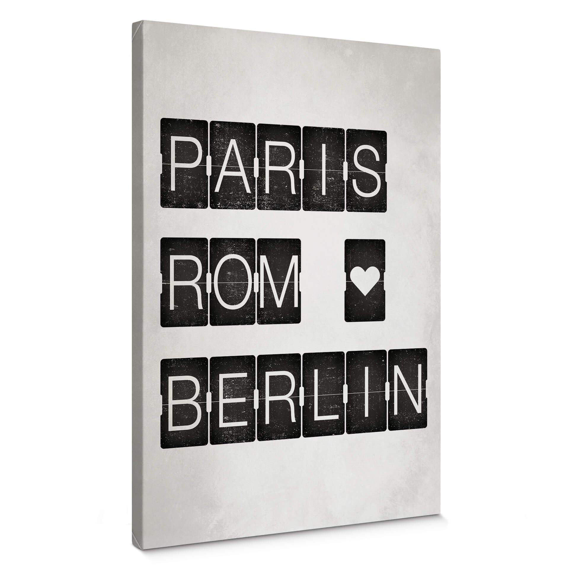 Lienzo París-Roma-Berlín