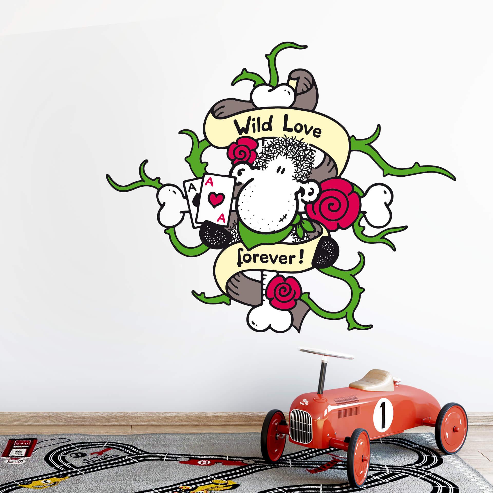 Muursticker Wild Love Forever - Sheepworld