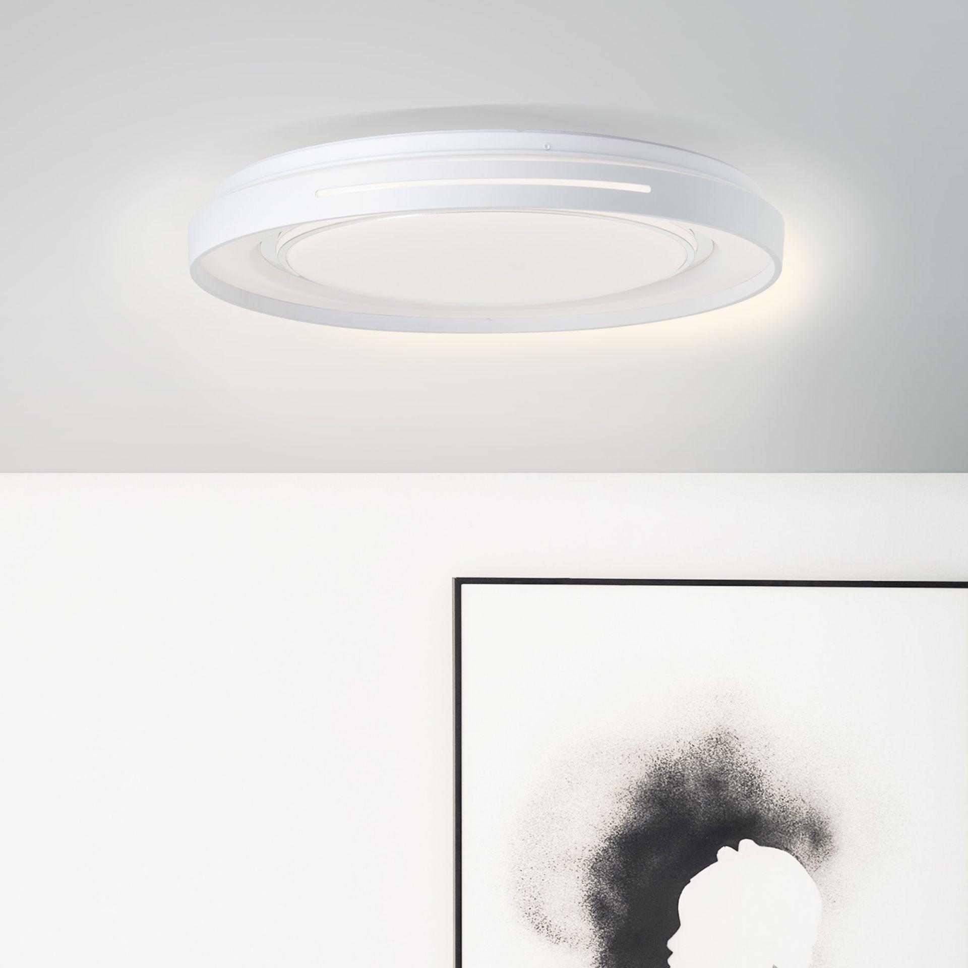 Wand- und Deckenleuchte Aurora, metallic/weiß, Ø 48,5 cm, Lampe