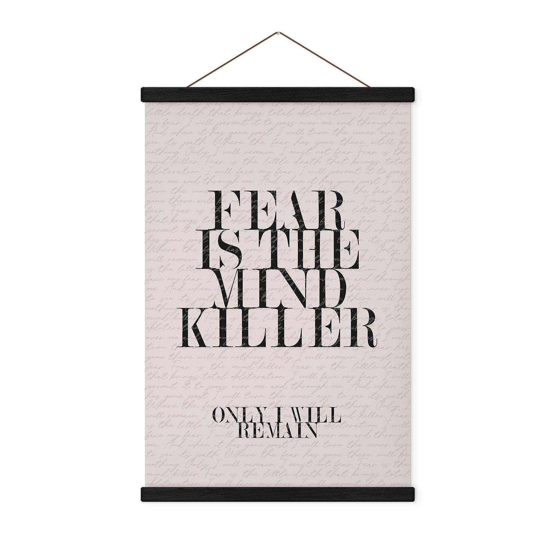 Tekstil plakat Filmcitat fra Dune - Fear is the Mind-Killer