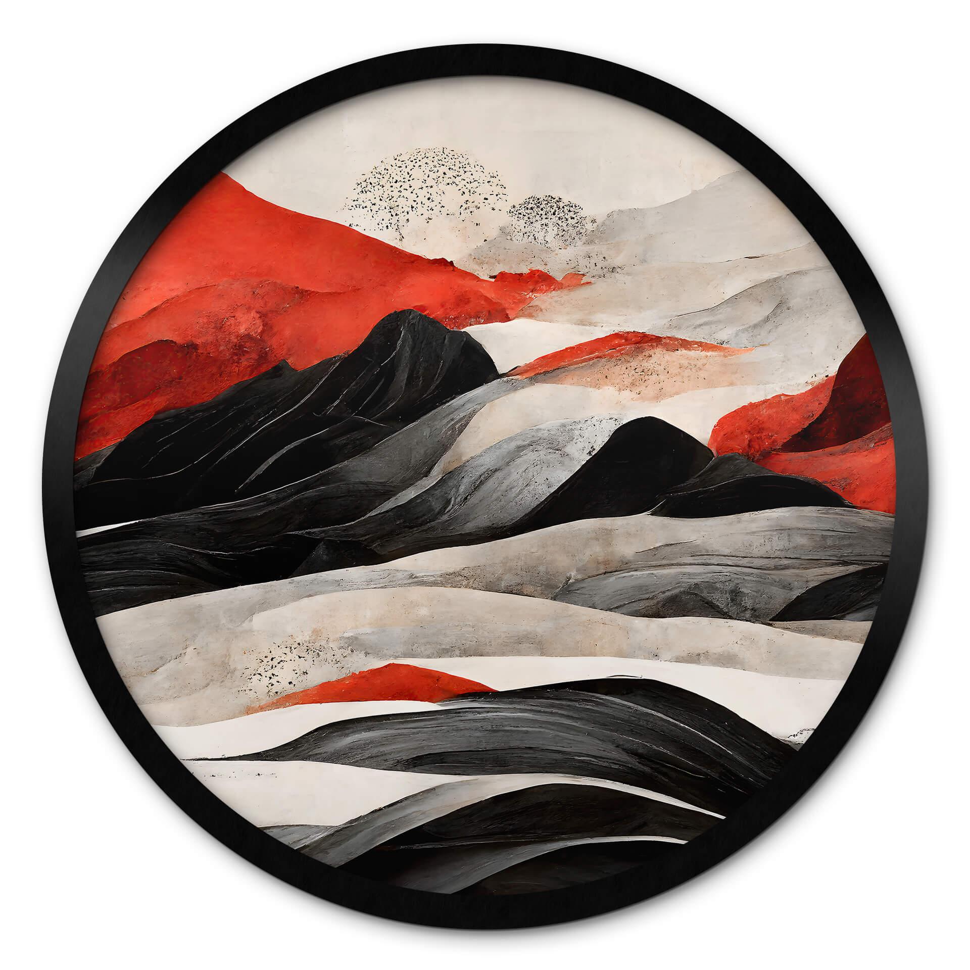 Plakat Treechild - Red Mountains in Japan