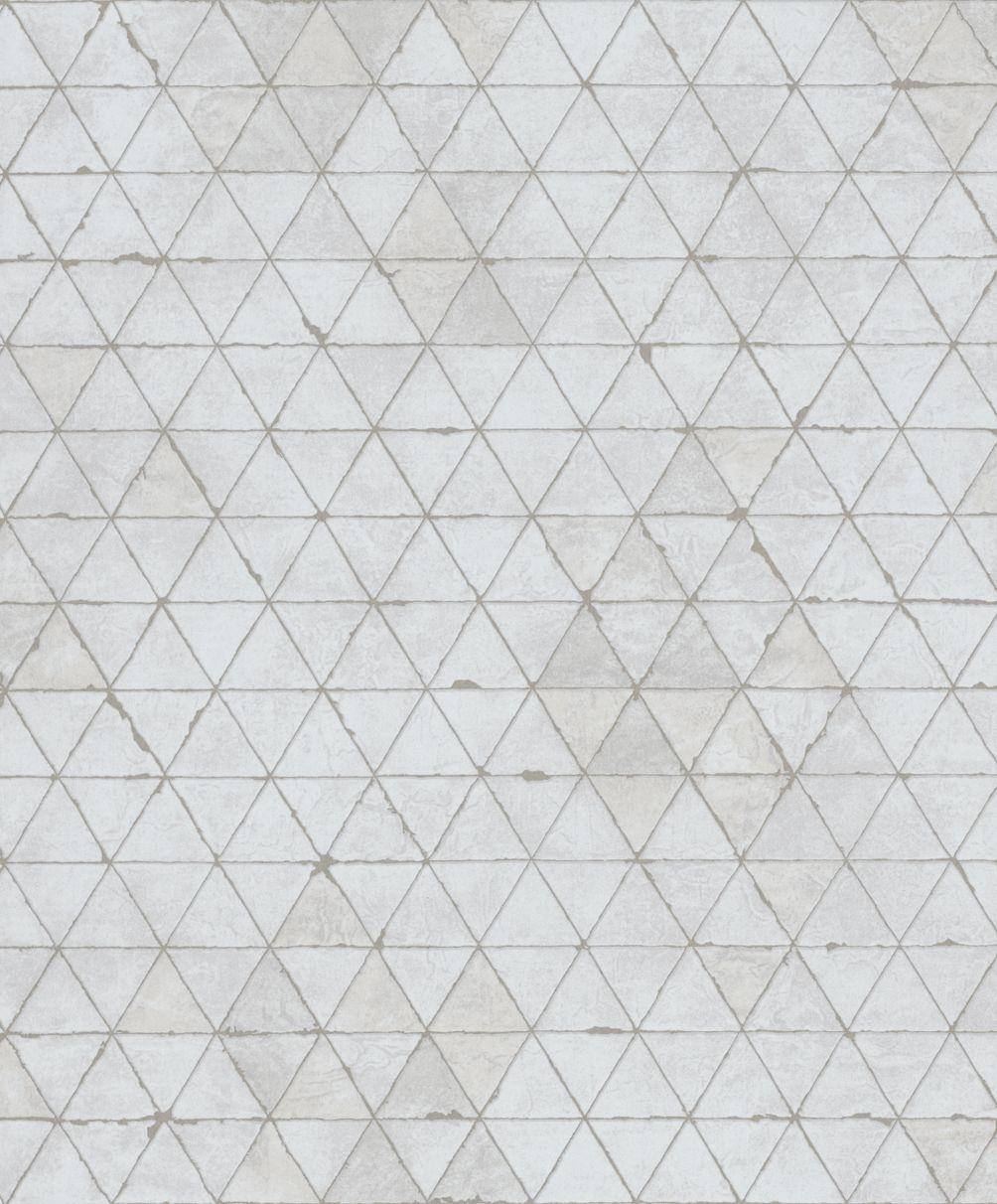 Grafisk tapet, non-woven vægbeklædning Novamur Kylie hvid, beige